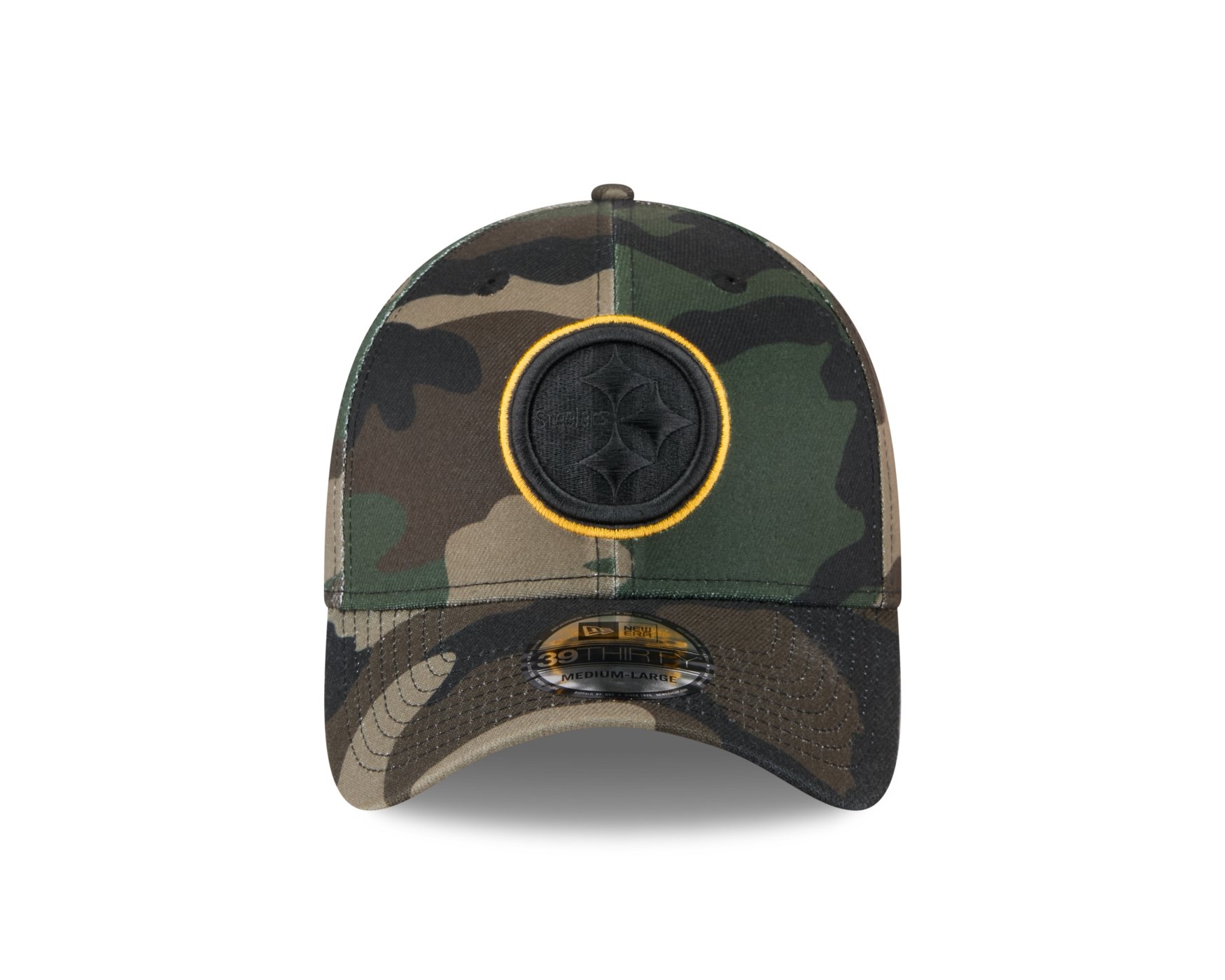 Bone New Era 39THIRTY Pittsburgh Steelers NFL Salute Service 2025 Militar Militar 2