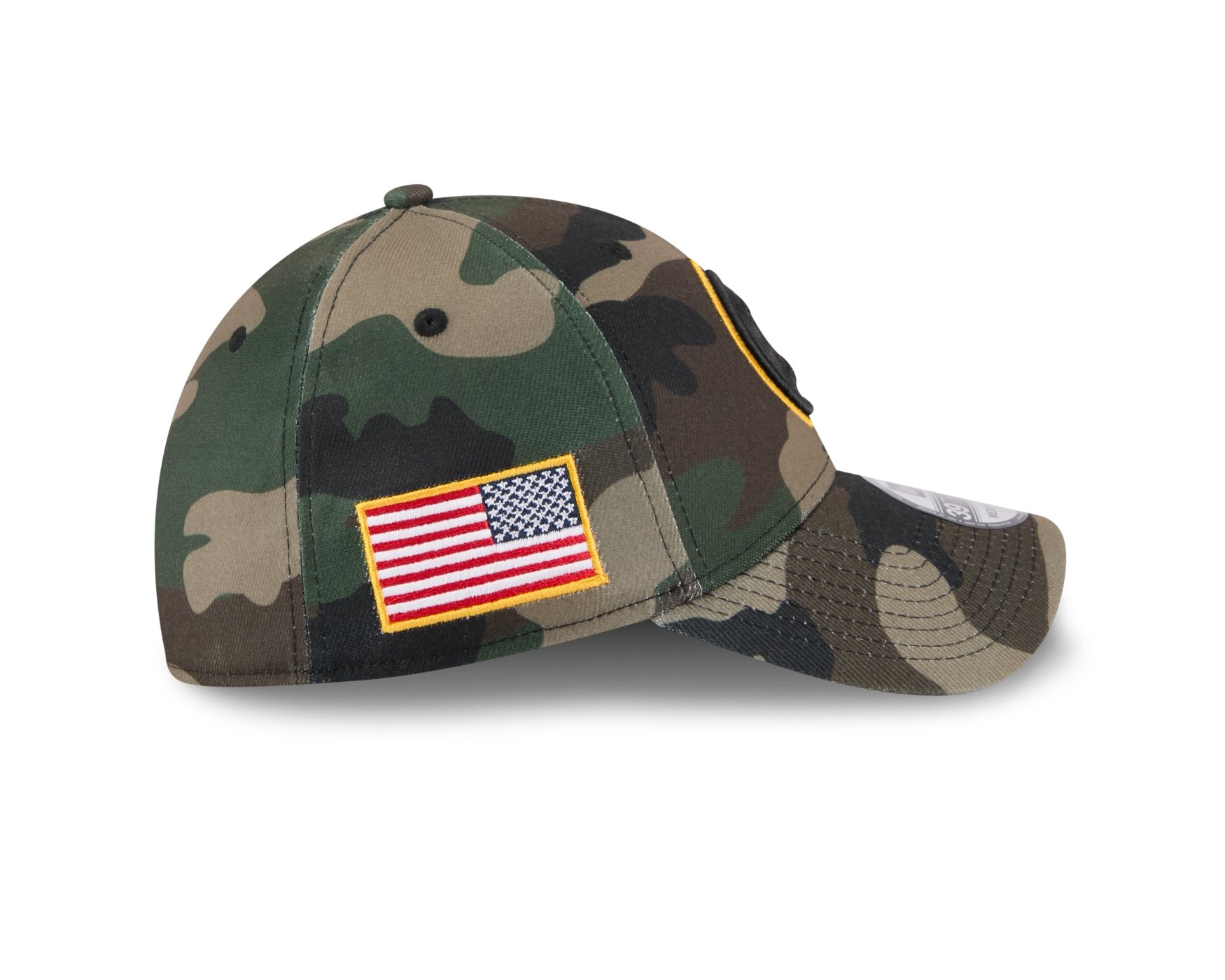 Bone New Era 39THIRTY Pittsburgh Steelers NFL Salute Service 2025 Militar Militar 5