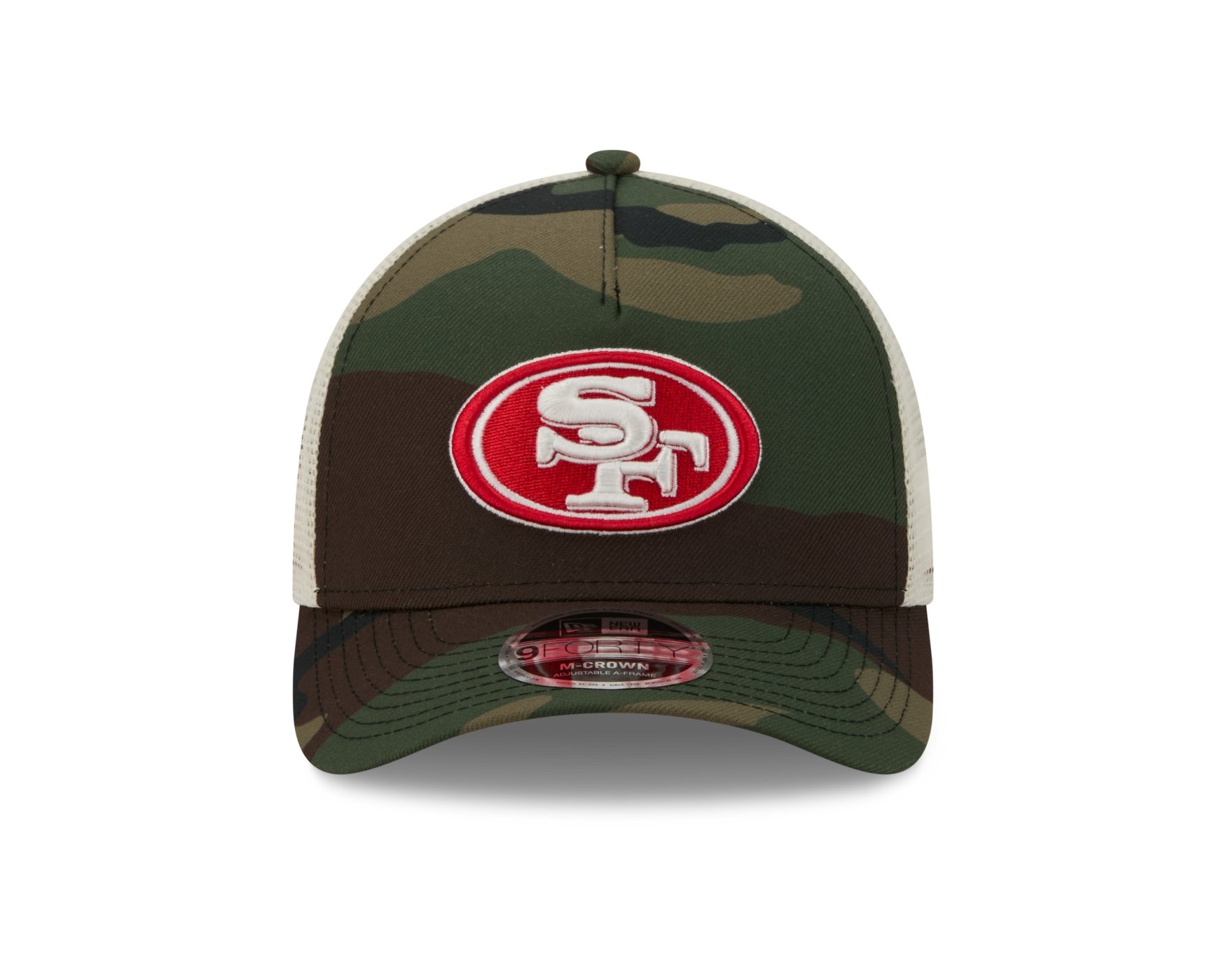 Bone New Era 9FORTY M-CROWN A-FRAME San Francisco 49ers NFL Salute Service 2025 Militar Militar 2