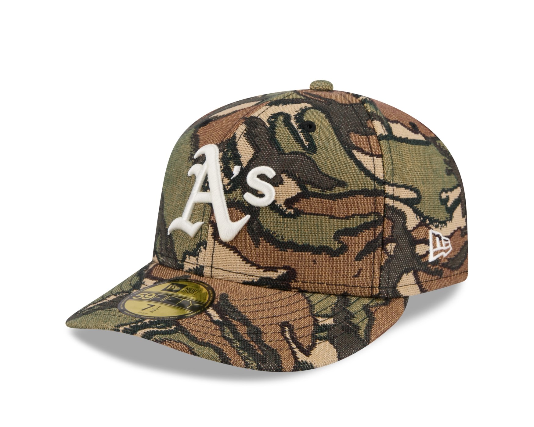 Bone New Era 59FIFTY Oakland Athletics MLB Militar Verde Militar 1