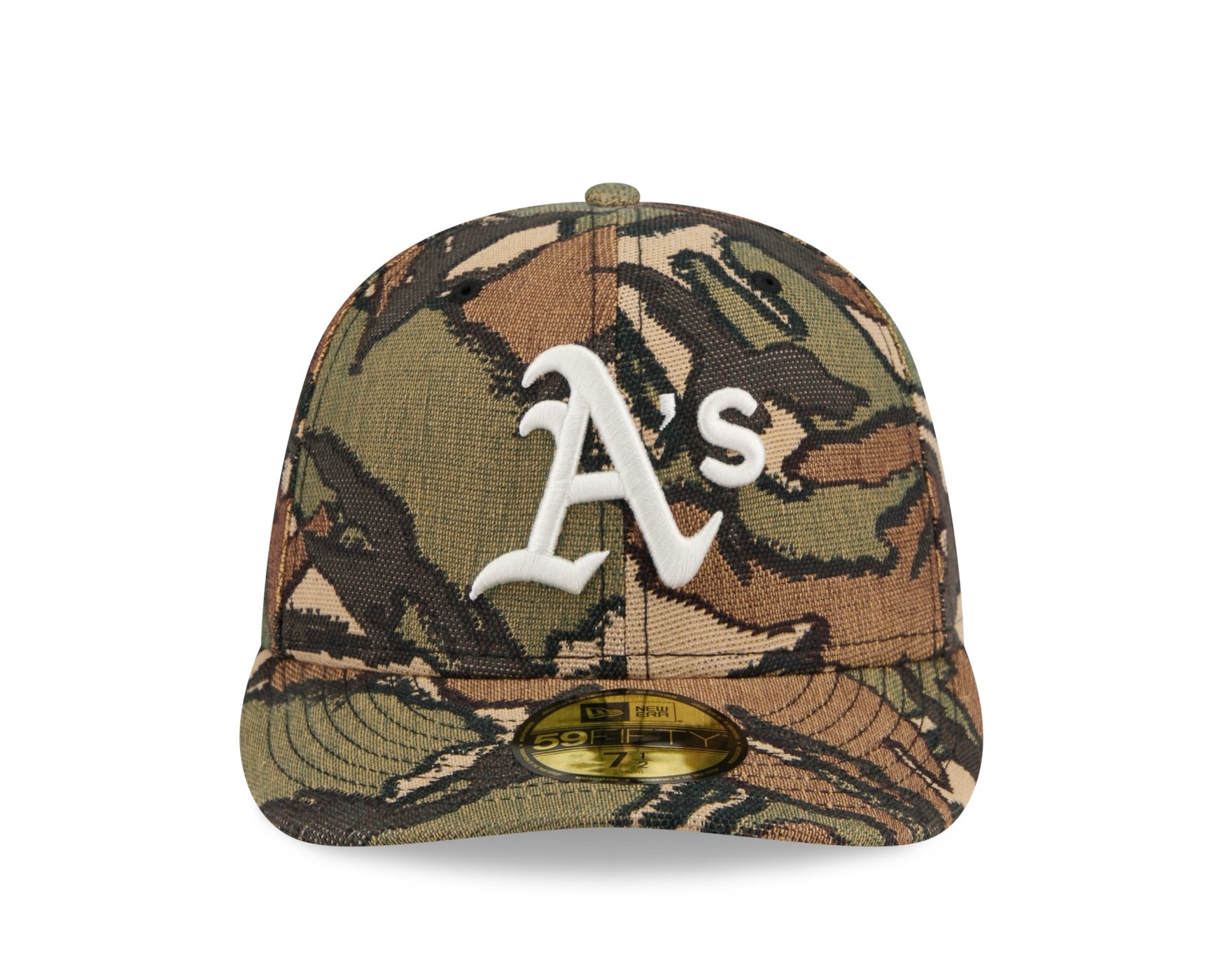 Bone New Era 59FIFTY Oakland Athletics MLB Militar Verde Militar 2