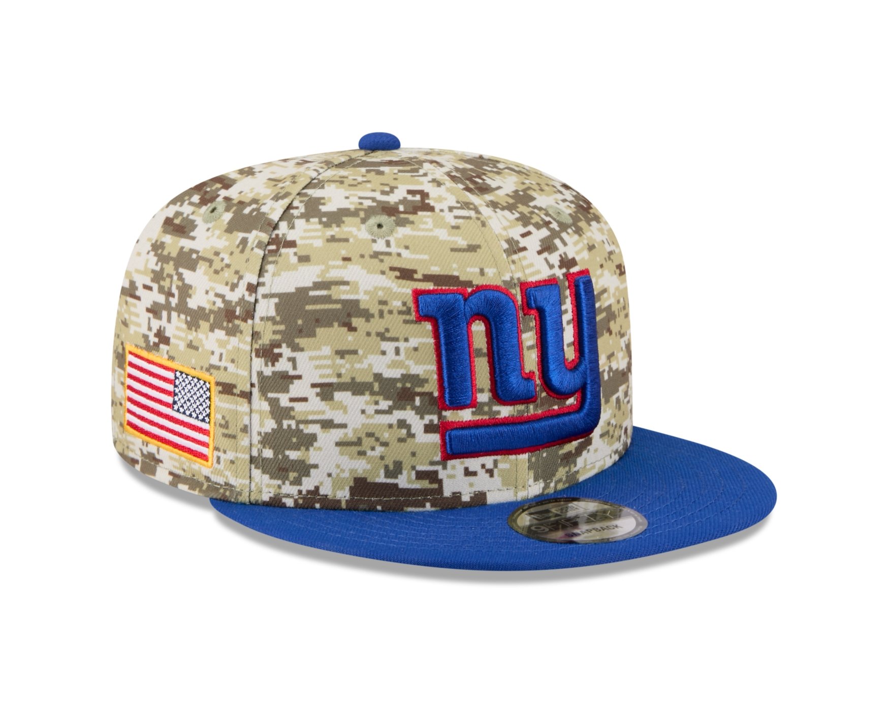 Bone New Era 9FIFTY New York Giants NFL Salute Service 2025 Militar Militar/Azul 3