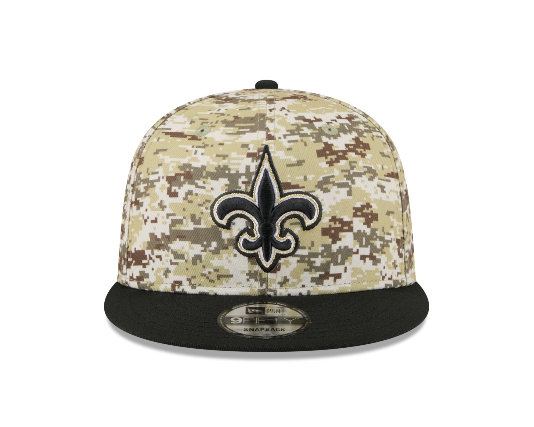 Bone New Era 9FIFTY New Orleans Saints NFL Salute Service 2025 Militar Militar/Preto 2