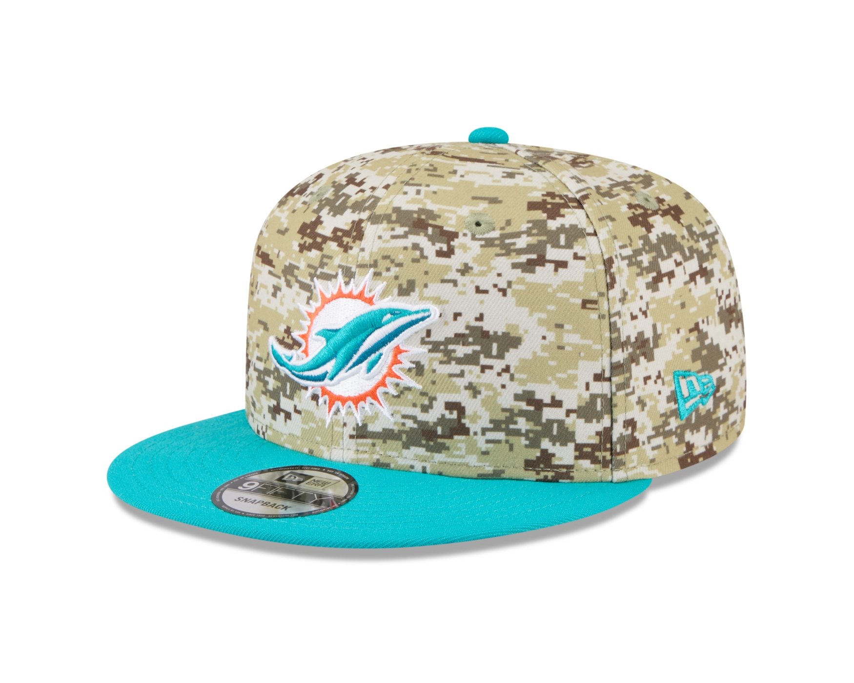 Bone New Era 9FIFTY Miami Dolphins NFL Salute Service 2025 Militar
