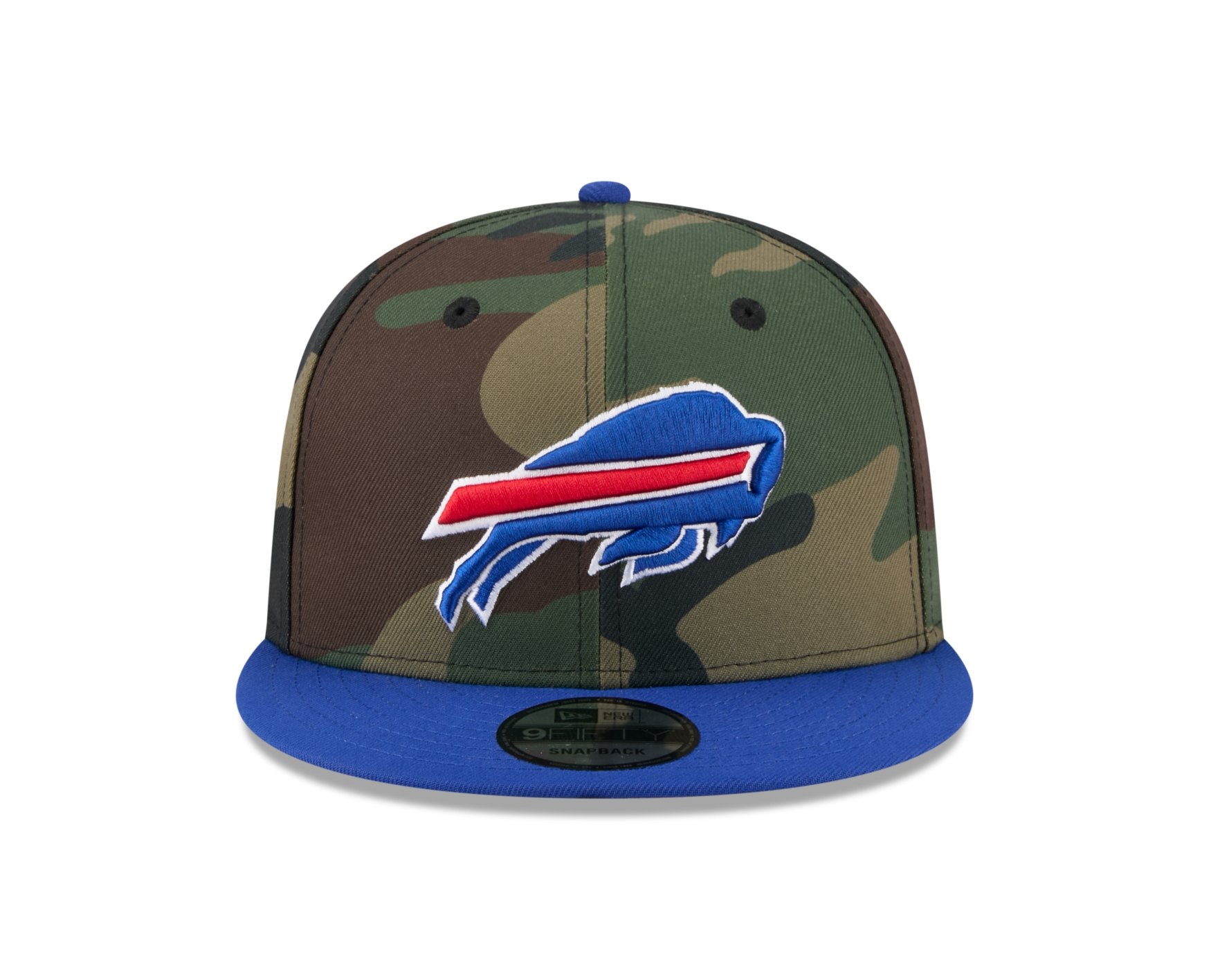 Bone New Era 9FIFTY Buffalo Bills NFL Salute Service 2025 Militar Verde Militar/Azul 7