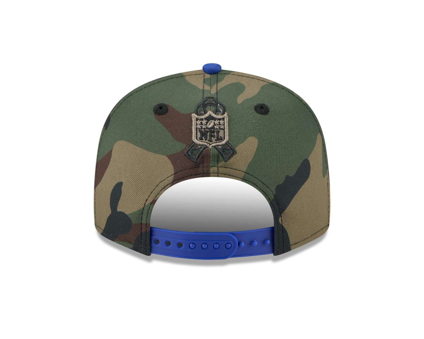 Bone New Era 9FIFTY Buffalo Bills NFL Salute Service 2025 Militar Verde Militar/Azul 2