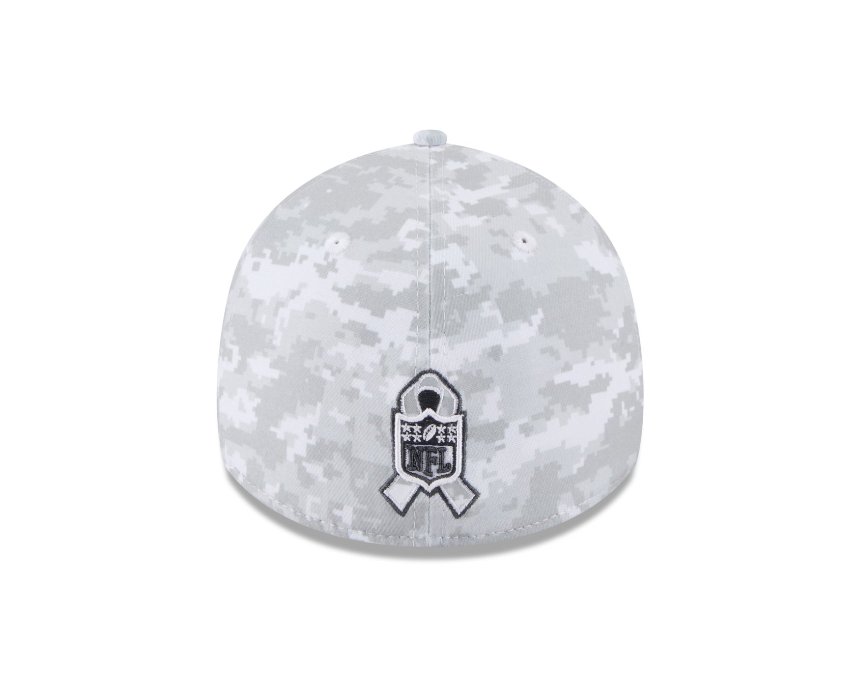 Bone New Era 39THIRTY Detroit Lions NFL Salute Service 2025 Azul Cinza 4