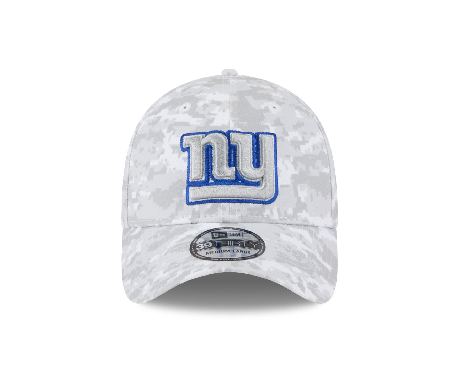 Bone New Era 39THIRTY New York Giants NFL Salute Service 2025 Militar Cinza 2