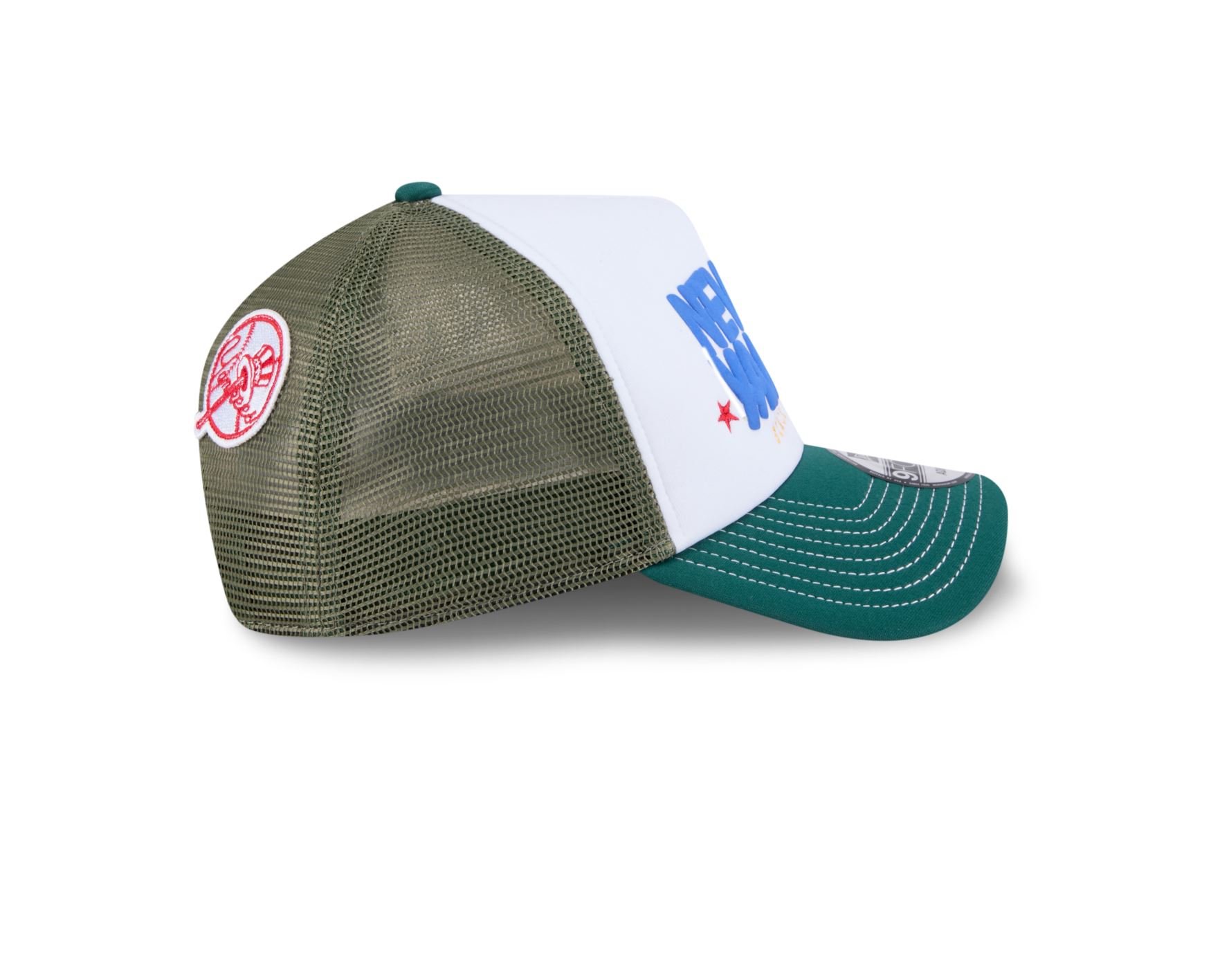 Bone New Era 9FORTY A-FRAME TRUCKER SN New York Yankees MLB Verde Verde 4