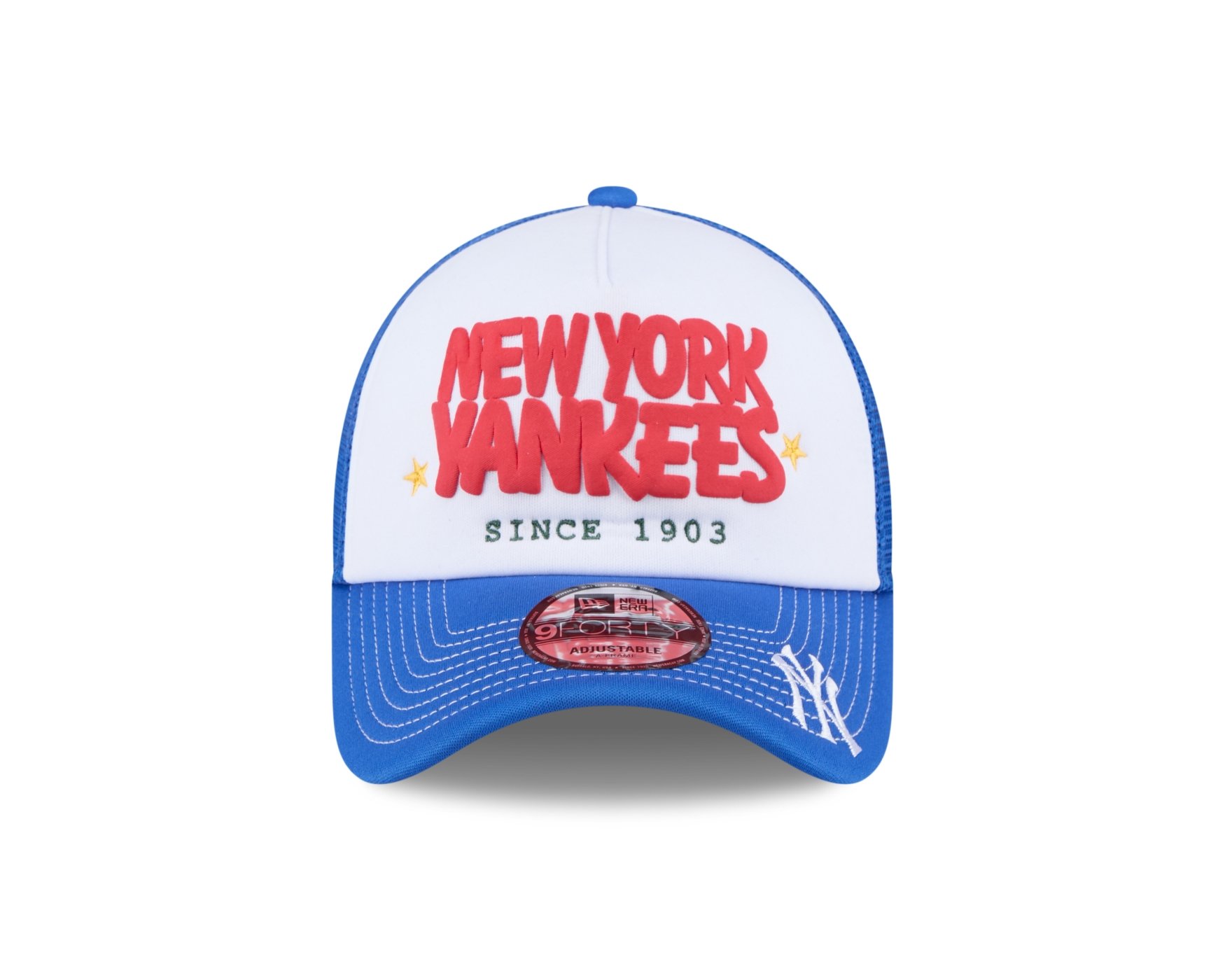 Bone New Era 9FORTY A-FRAME TRUCKER SN New York Yankees MLB Azul Azul 2