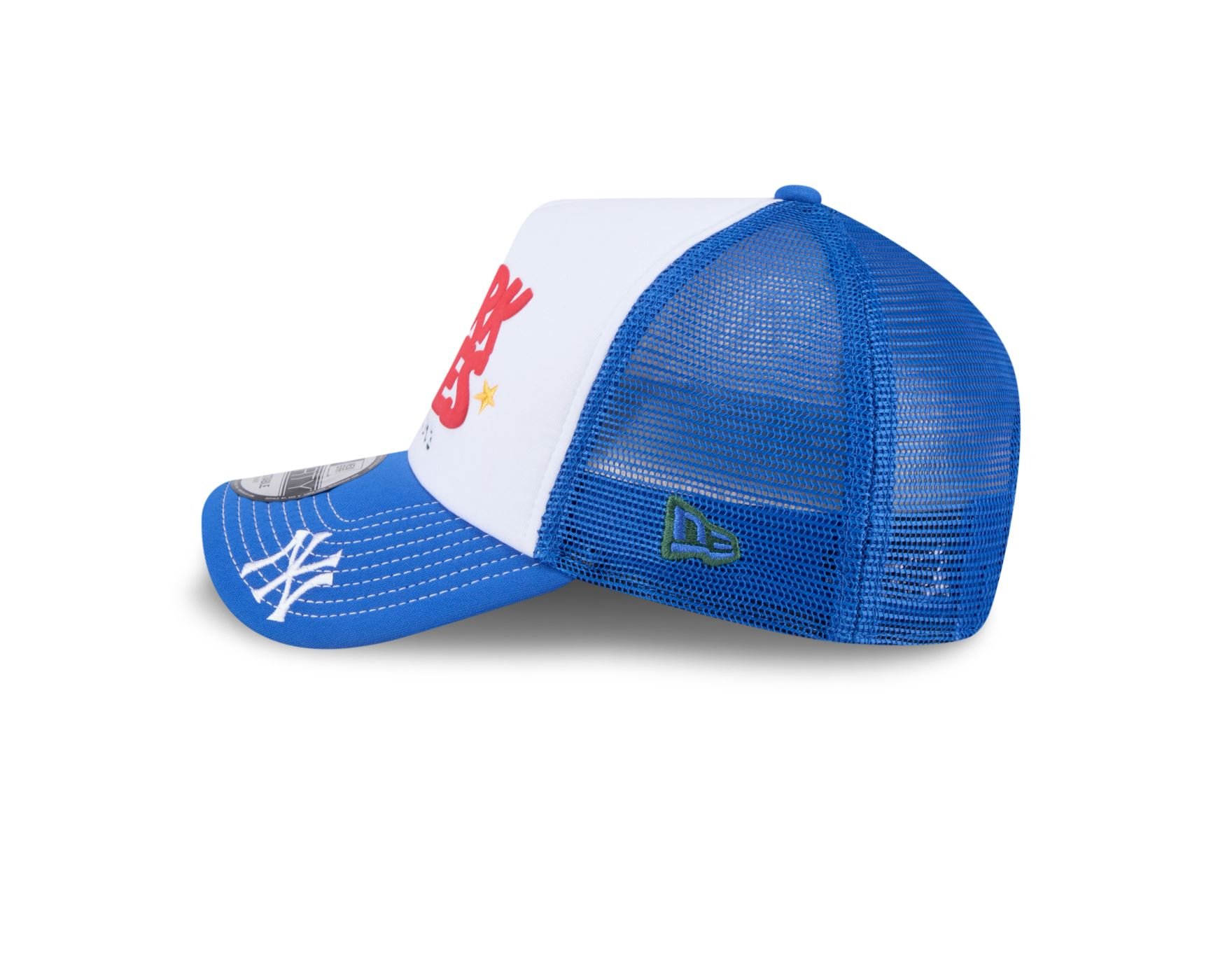 Bone New Era 9FORTY A-FRAME TRUCKER SN New York Yankees MLB Azul Azul 5
