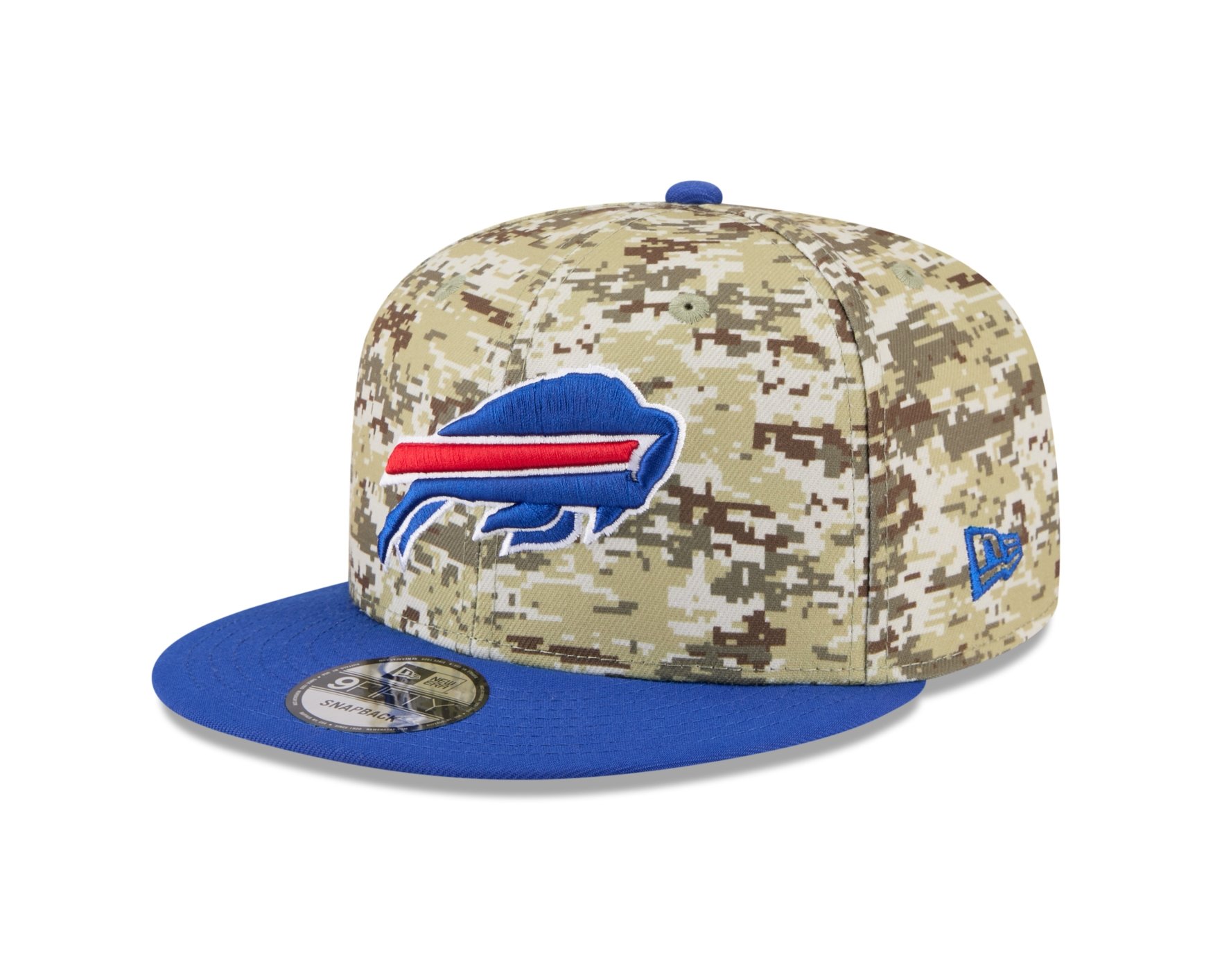 Bone New Era 9FIFTY Buffalo Bills NFL Salute Service 2025 Militar Militar/Azul 3