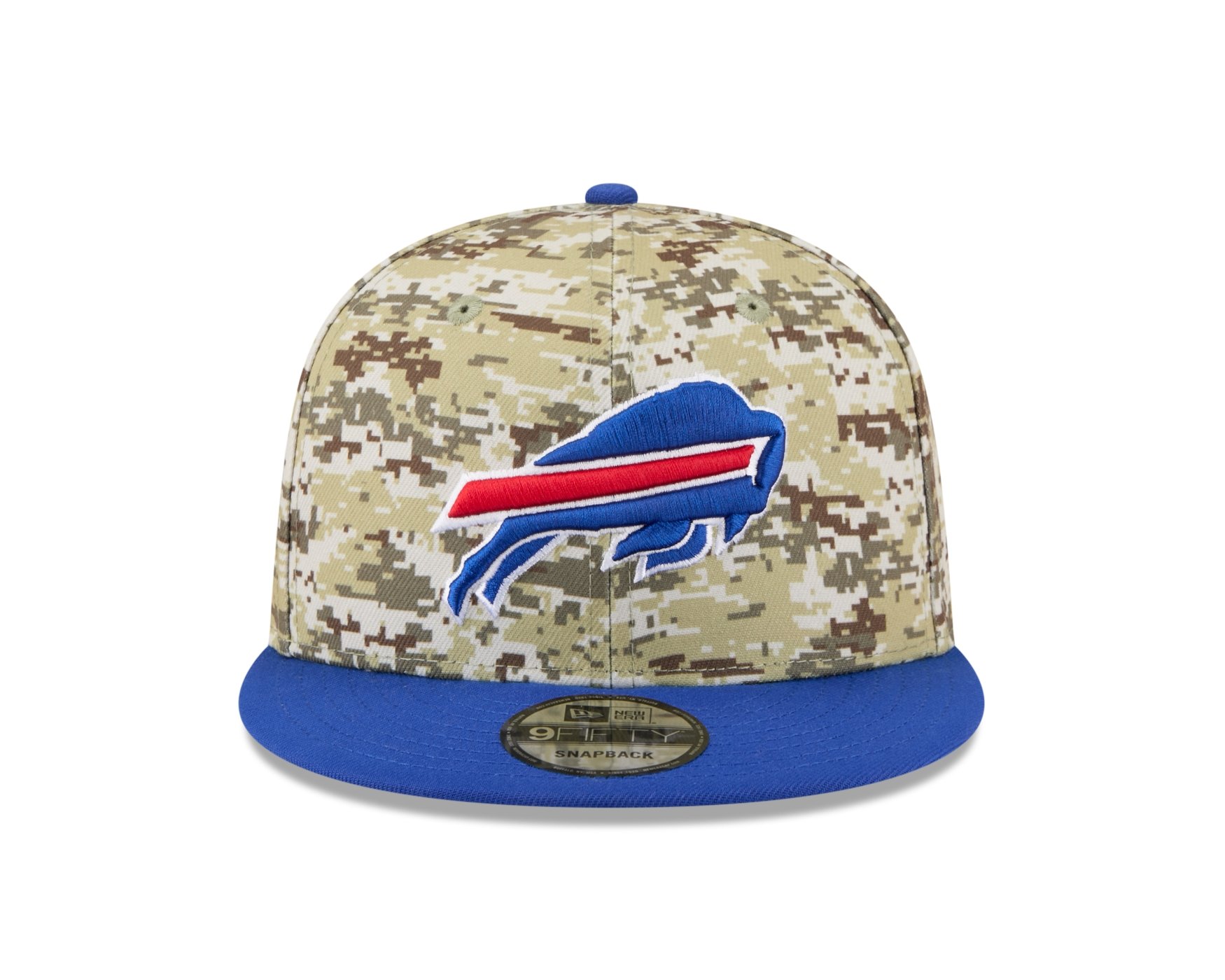 Bone New Era 9FIFTY Buffalo Bills NFL Salute Service 2025 Militar Militar/Azul 4