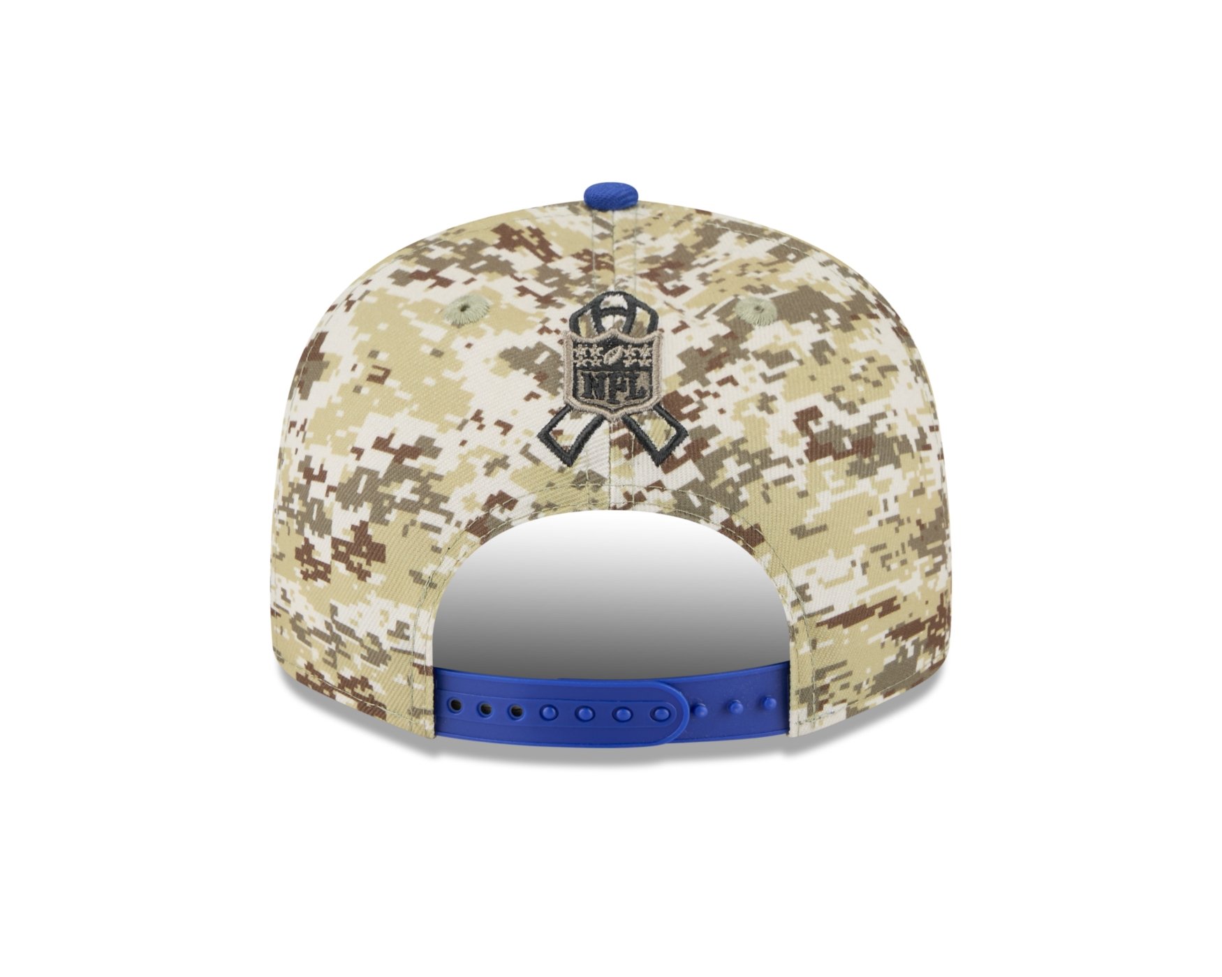 Bone New Era 9FIFTY Buffalo Bills NFL Salute Service 2025 Militar Militar/Azul 6