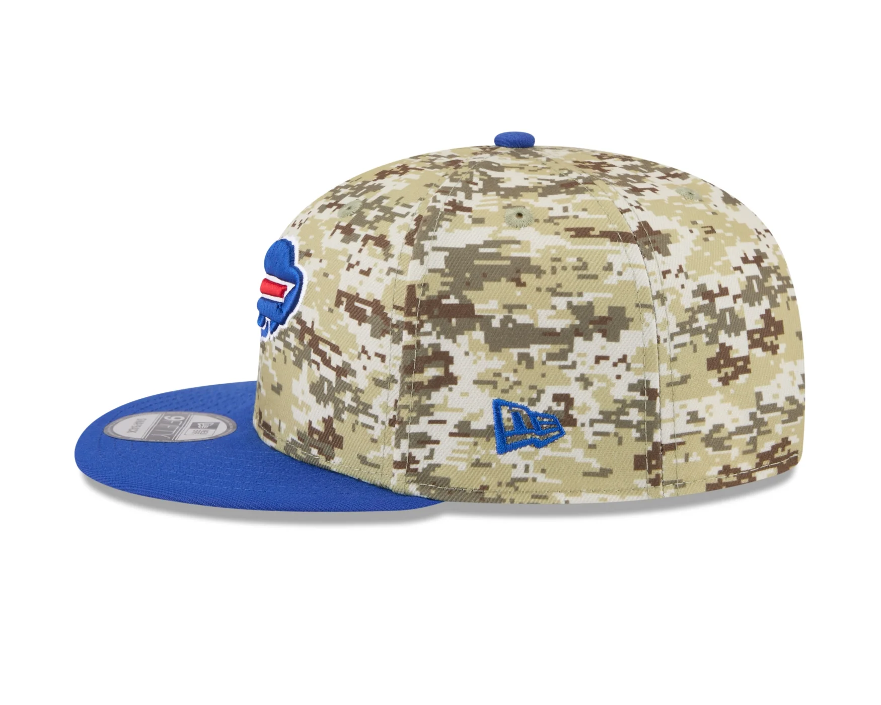 Bone New Era 9FIFTY Buffalo Bills NFL Salute Service 2025 Militar Militar/Azul 7