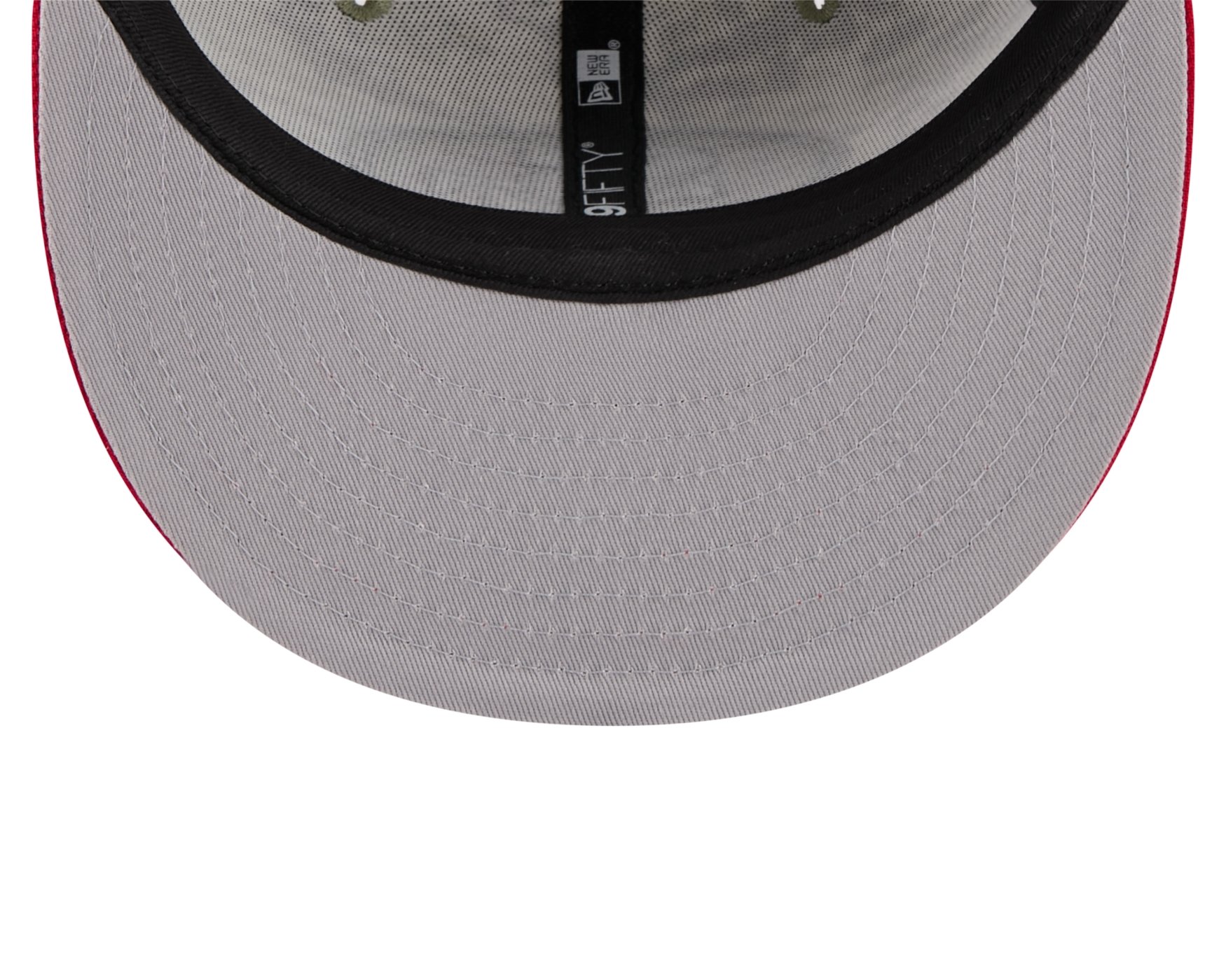 Bone New Era 9FIFTY San Francisco 49ers NFL Salute Service 2025 Militar Militar/Vermelho 6