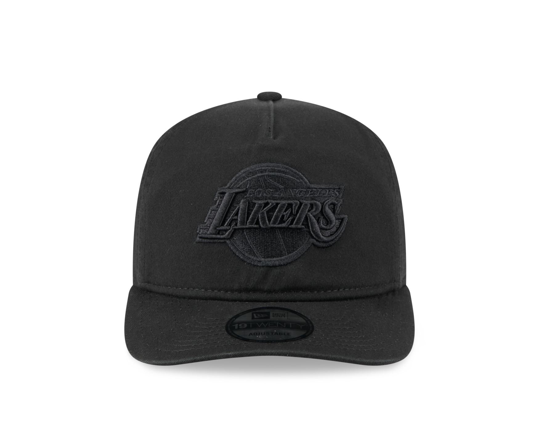 Bone New Era 19TWENTY Los Angeles Lakers Quickstrike 2025 Preto Preto 3