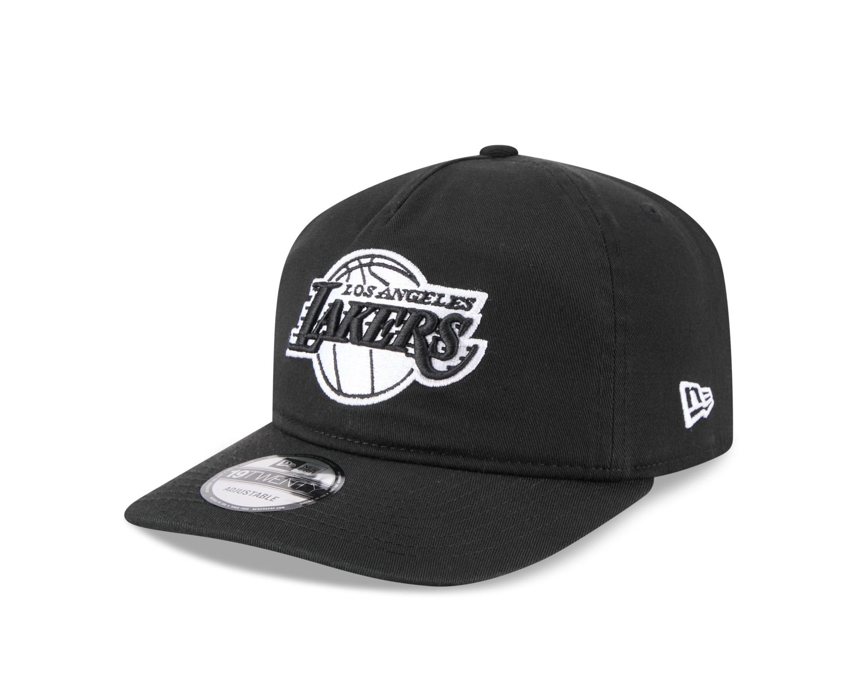Bone New Era 19TWENTY Los Angeles Lakers Quickstrike 2025 Preto