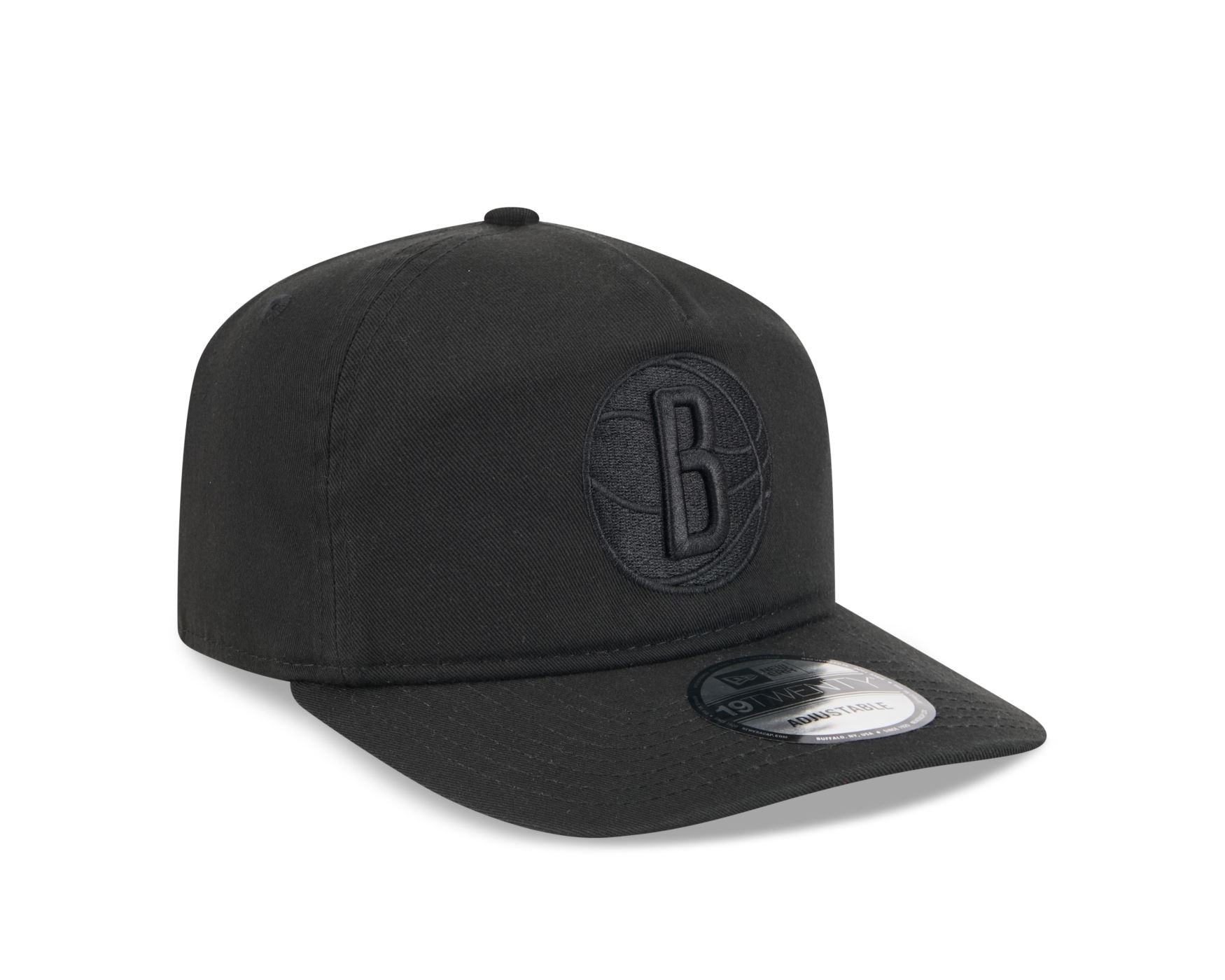 Bone New Era 19TWENTY Brooklyn Nets Quickstrike 2025 Preto Preto 2