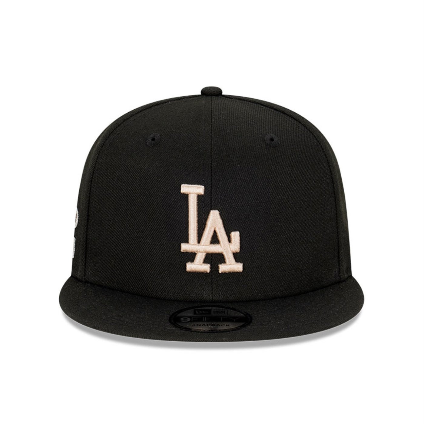Bone New Era 9FIFITY SNAPBACK Los Angeles Dodgers MLB Preto Preto 2