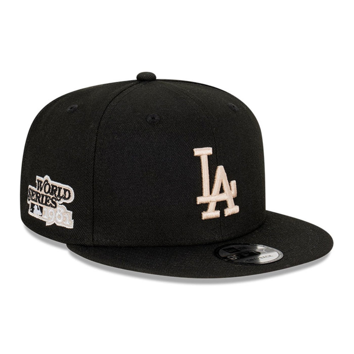 Bone New Era 9FIFITY SNAPBACK Los Angeles Dodgers MLB Preto Preto 3