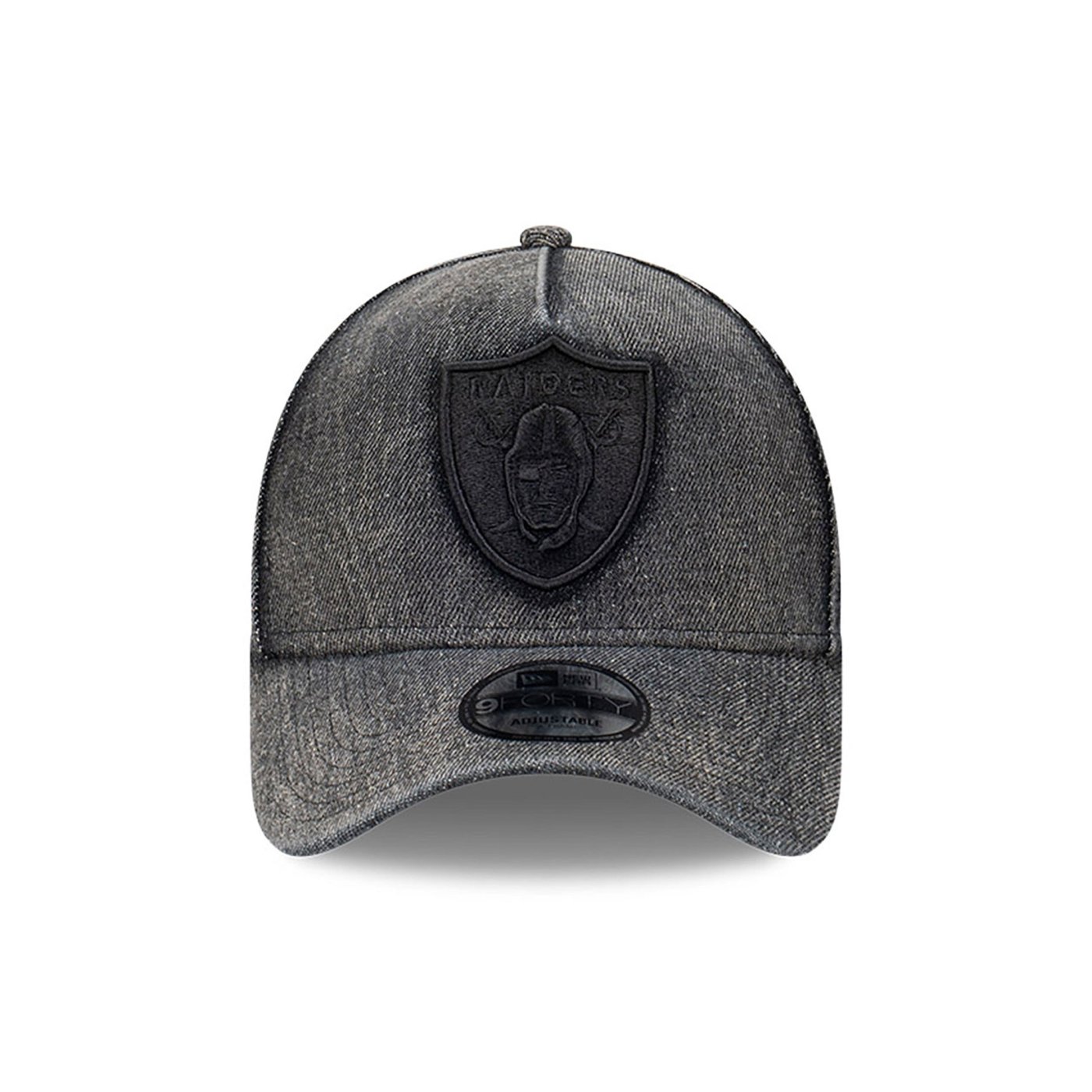 Bone New Era 9FORTY A-FRAME SNAPBACK Las Vegas Raiders NFL Preto Preto 2