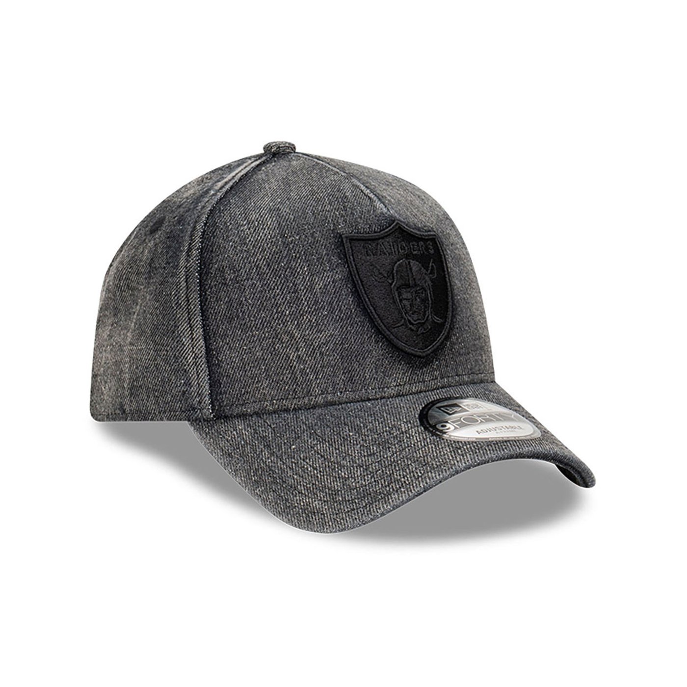 Bone New Era 9FORTY A-FRAME SNAPBACK Las Vegas Raiders NFL Preto Preto 3