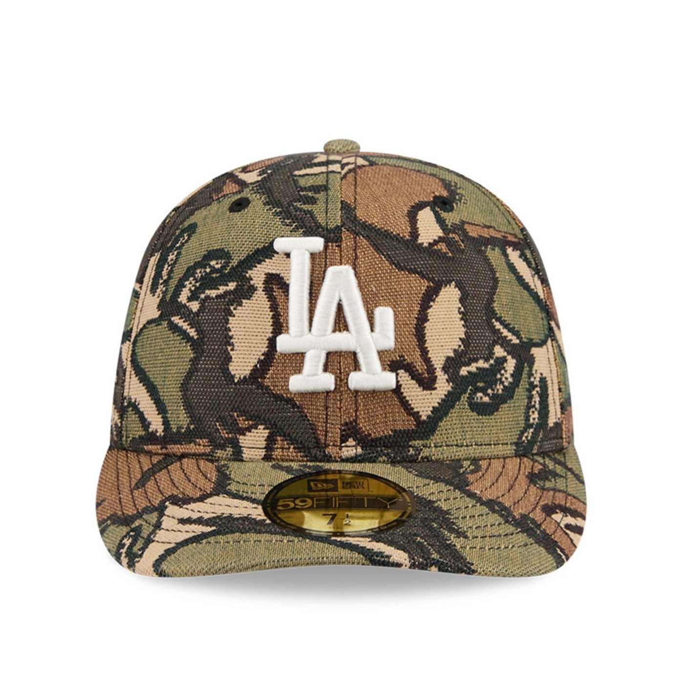 Bone New Era 59FIFTY Los Angeles Dodgers MLB Militar Militar 2