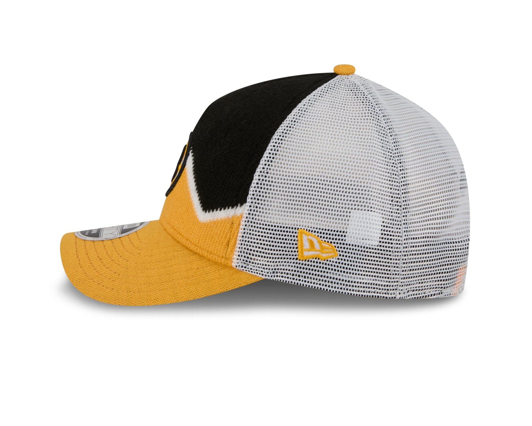 Bone New Era 9FORTY M-CROWN A-FRAME Boston Bruins NHL Preto Preto/Amarelo 6