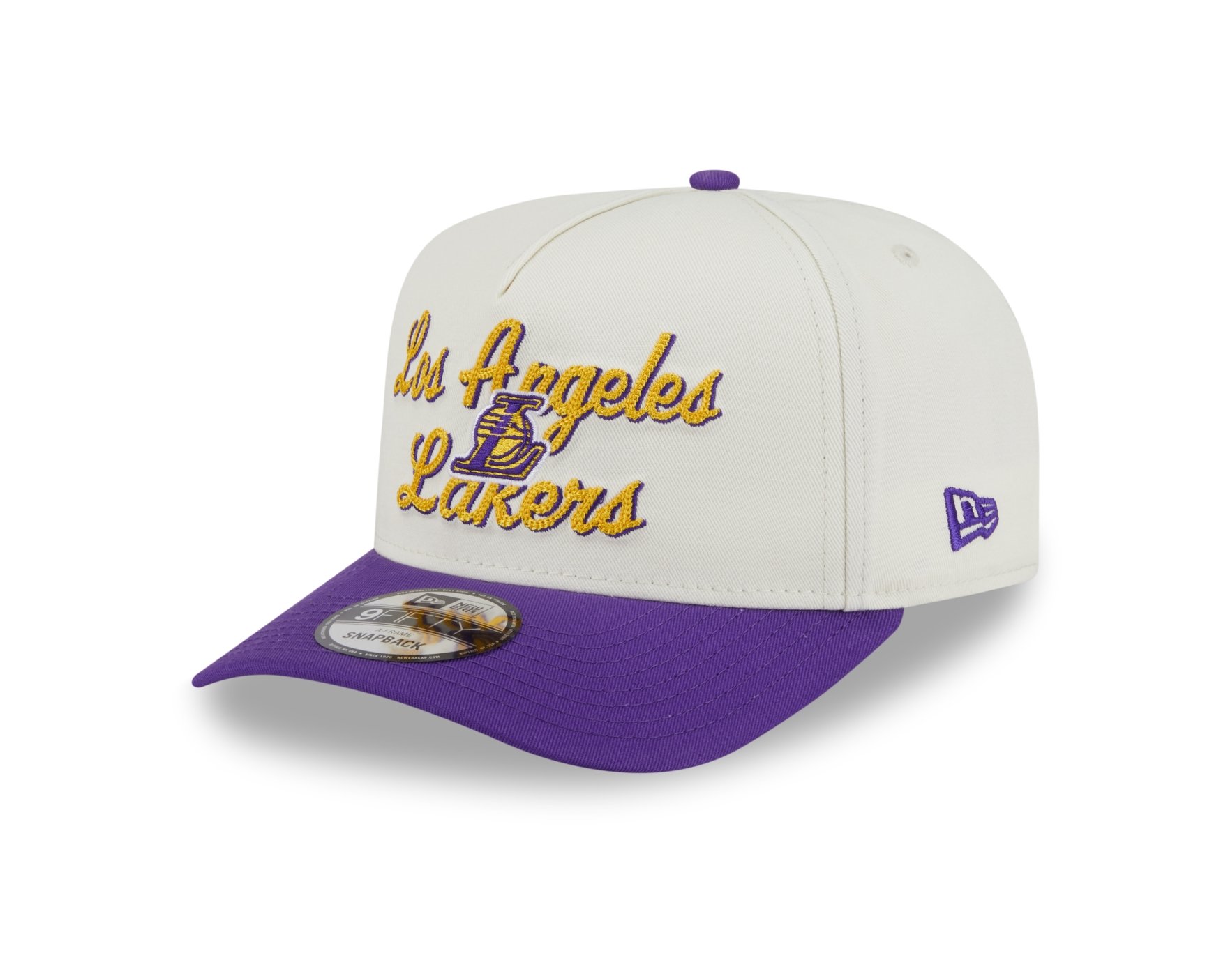 Bone New Era 9FIFTY A-FRAME SNAPBACK Los Angeles Lakers NBA Roxo