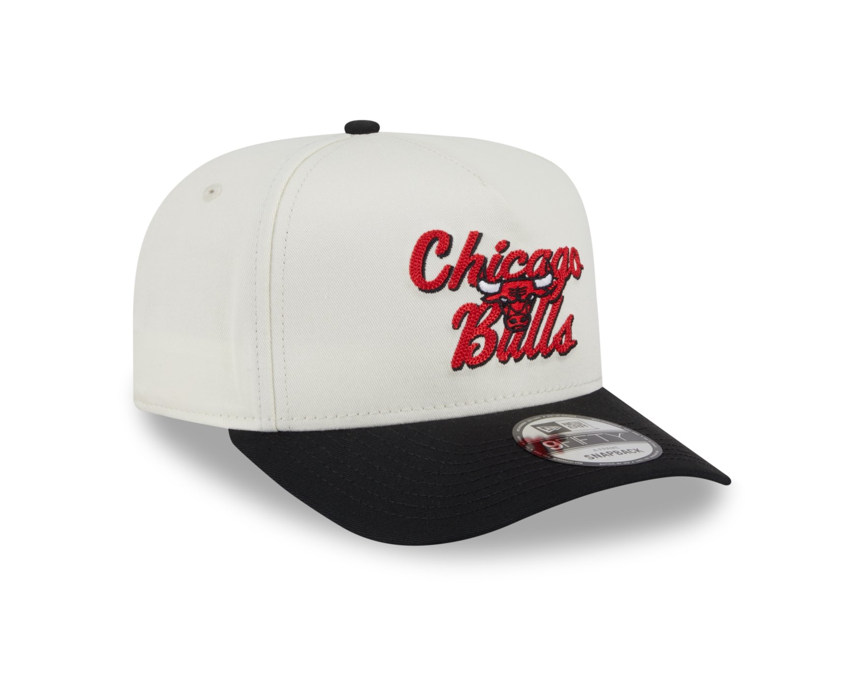 Bone New Era 9FIFTY A-FRAME SNAPBACK Chicago Bulls NBA Preto Preto 2