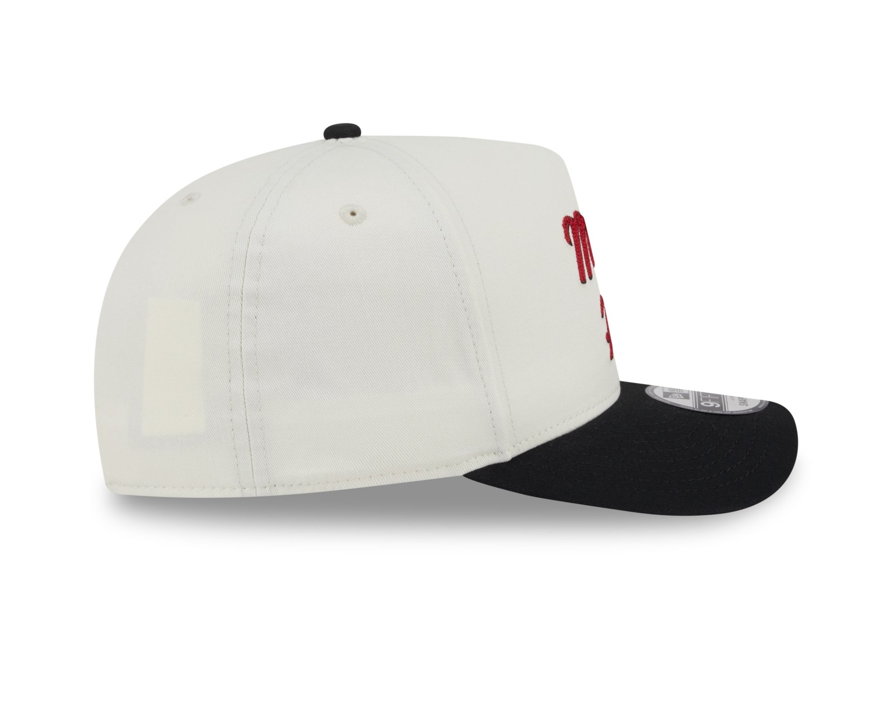 Bone New Era 9FIFTY A-FRAME SNAPBACK Miami Heat NBA Preto Preto 3