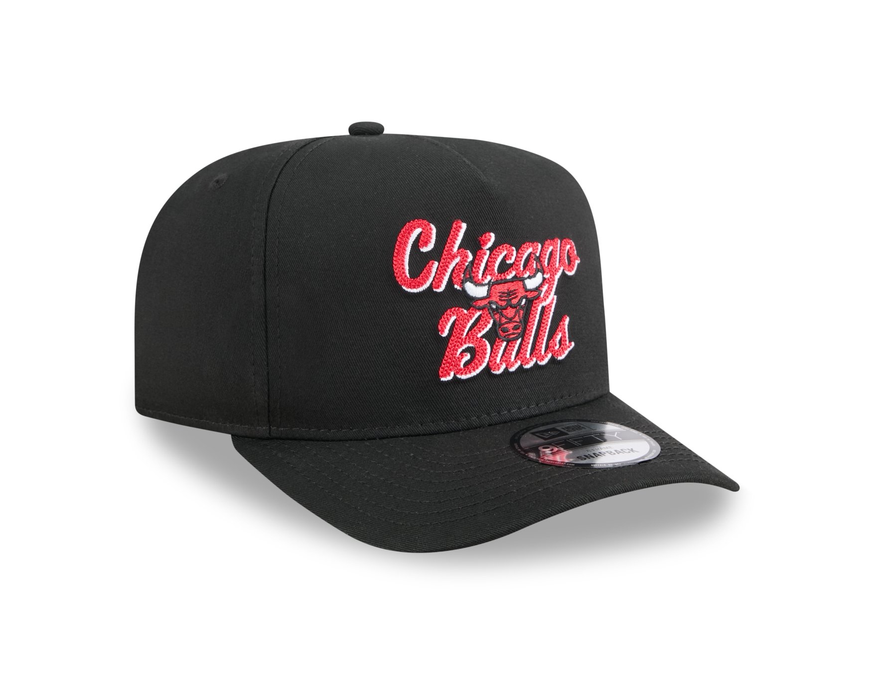 Bone New Era 9FIFTY A-FRAME SNAPBACK Chicago Bulls NBA Preto Preto 2