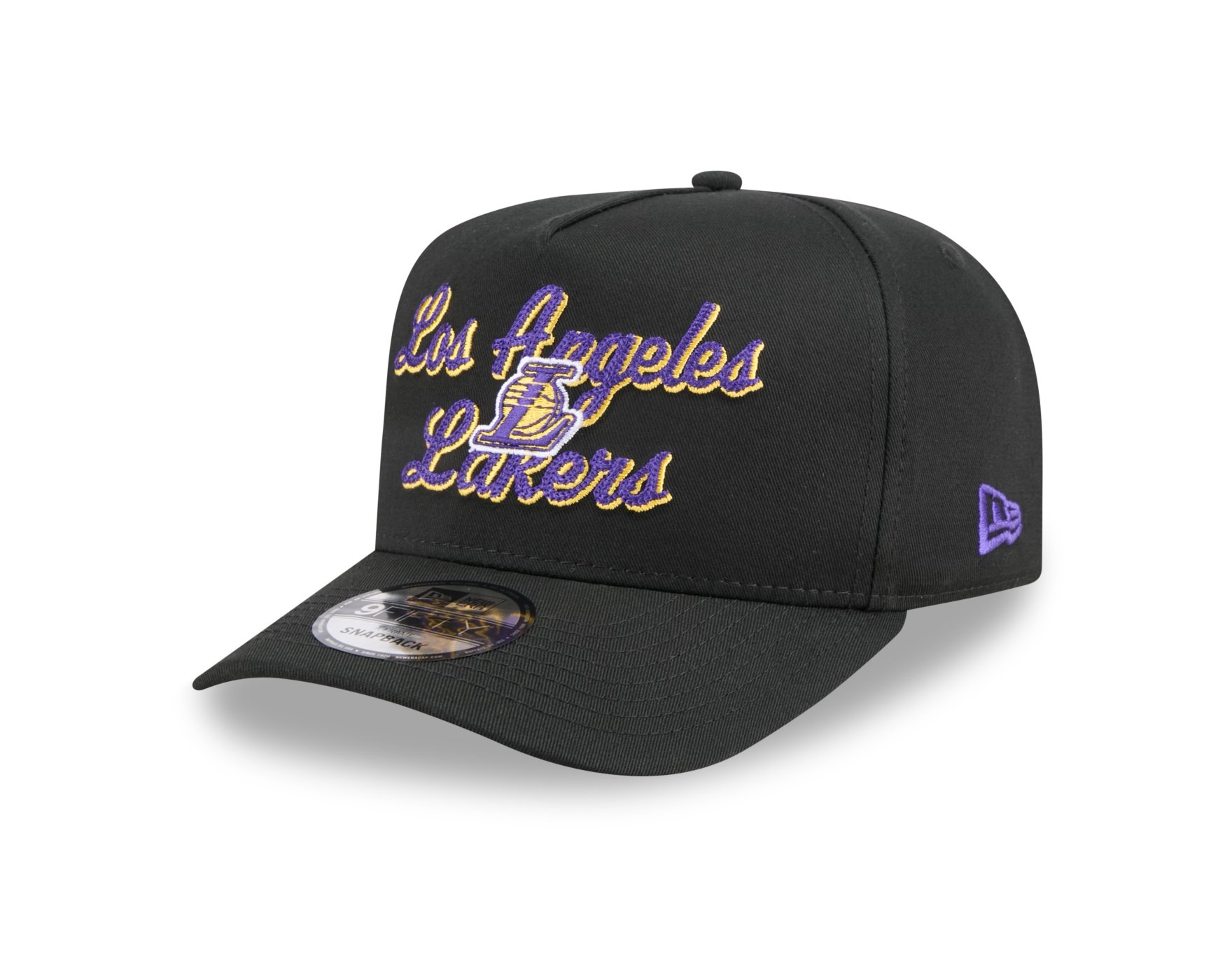 Bone New Era 9FIFTY A-FRAME SNAPBACK Los Angeles Lakers NBA Preto Preto 1