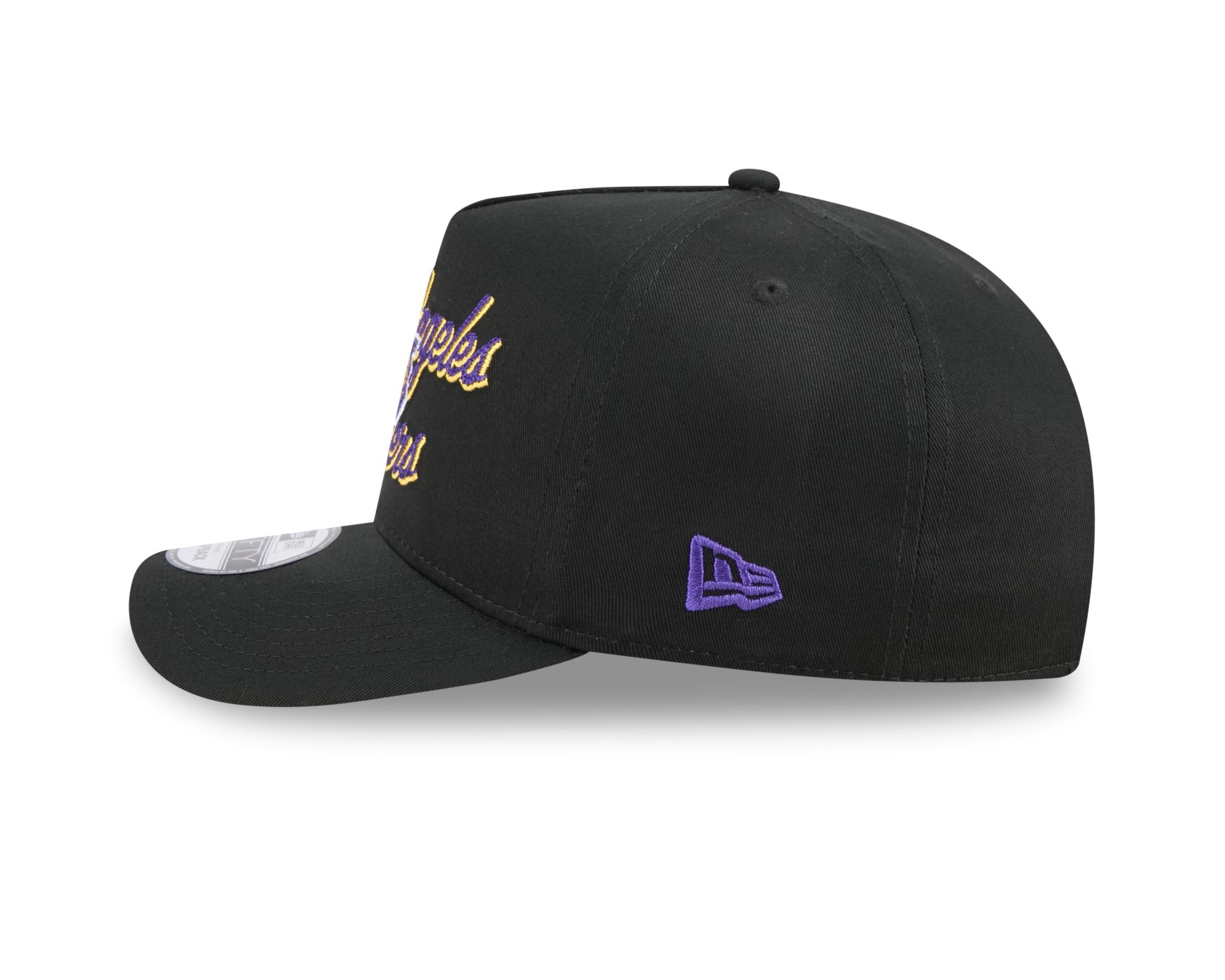 Bone New Era 9FIFTY A-FRAME SNAPBACK Los Angeles Lakers NBA Preto Preto 6