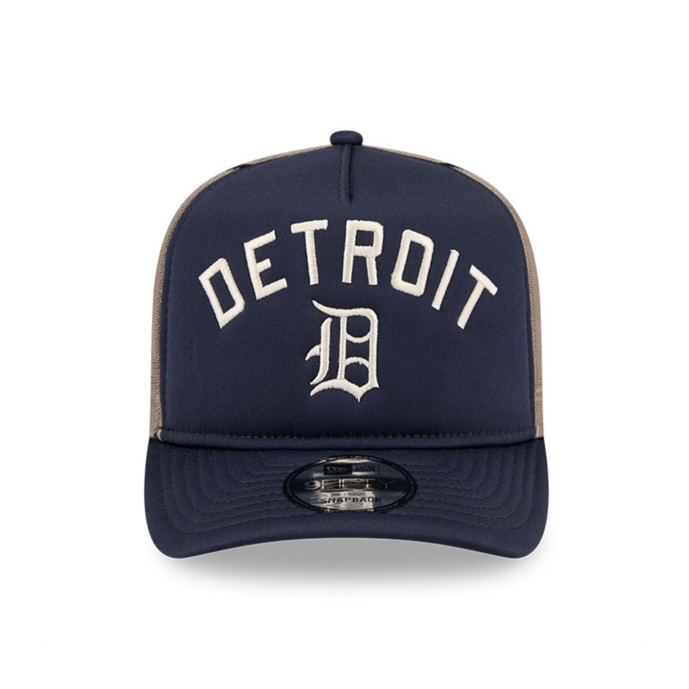 Bone New Era 9FORTY A-FRAME SNAPBACK Detroit Tigers MLB Preto Azul 2