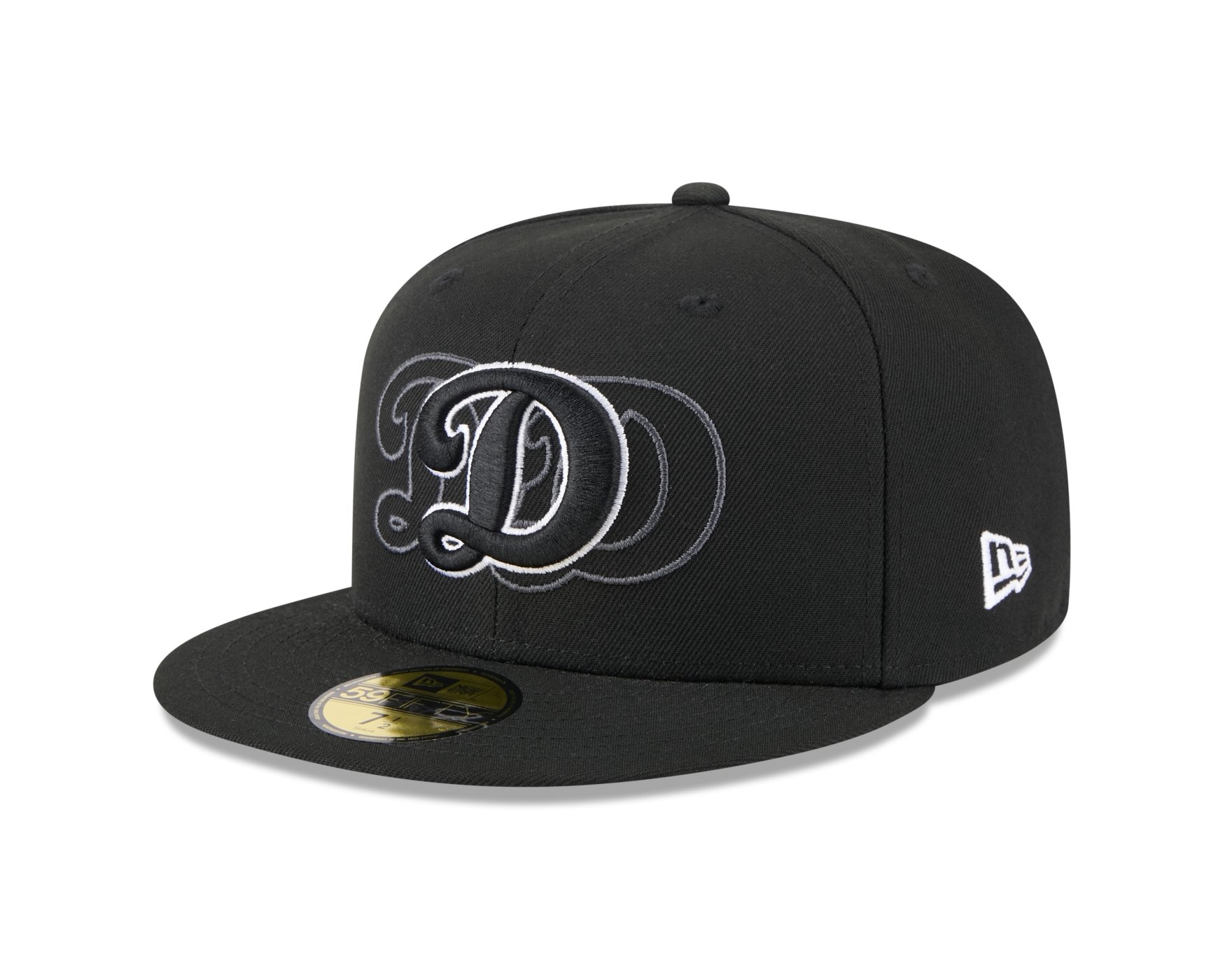 Bone New Era 59FIFTY Los Angeles Dodgers MLB Preto