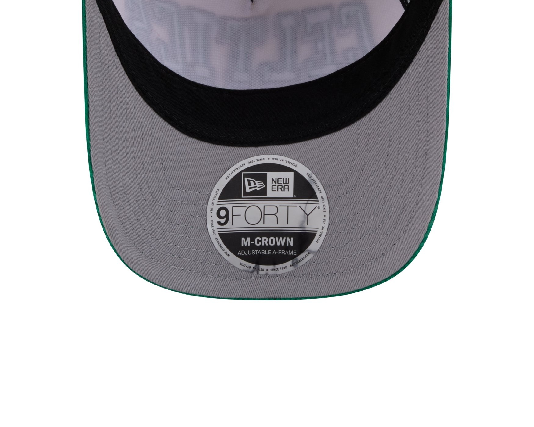 Bone New Era 9FORTY M-CROWN A-FRAME Boston Celtics NBA Verde Bege/Verde 5