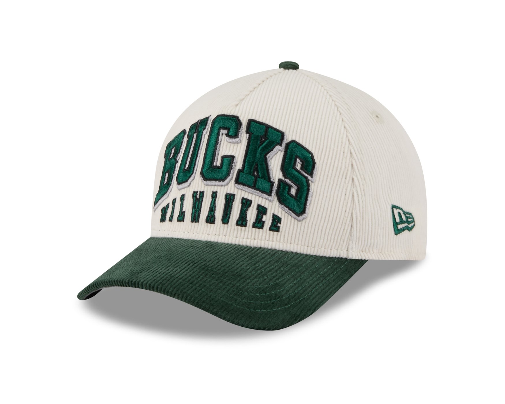 Bone New Era 9FORTY M-CROWN A-FRAME Milwaukee Bucks NBA Verde
