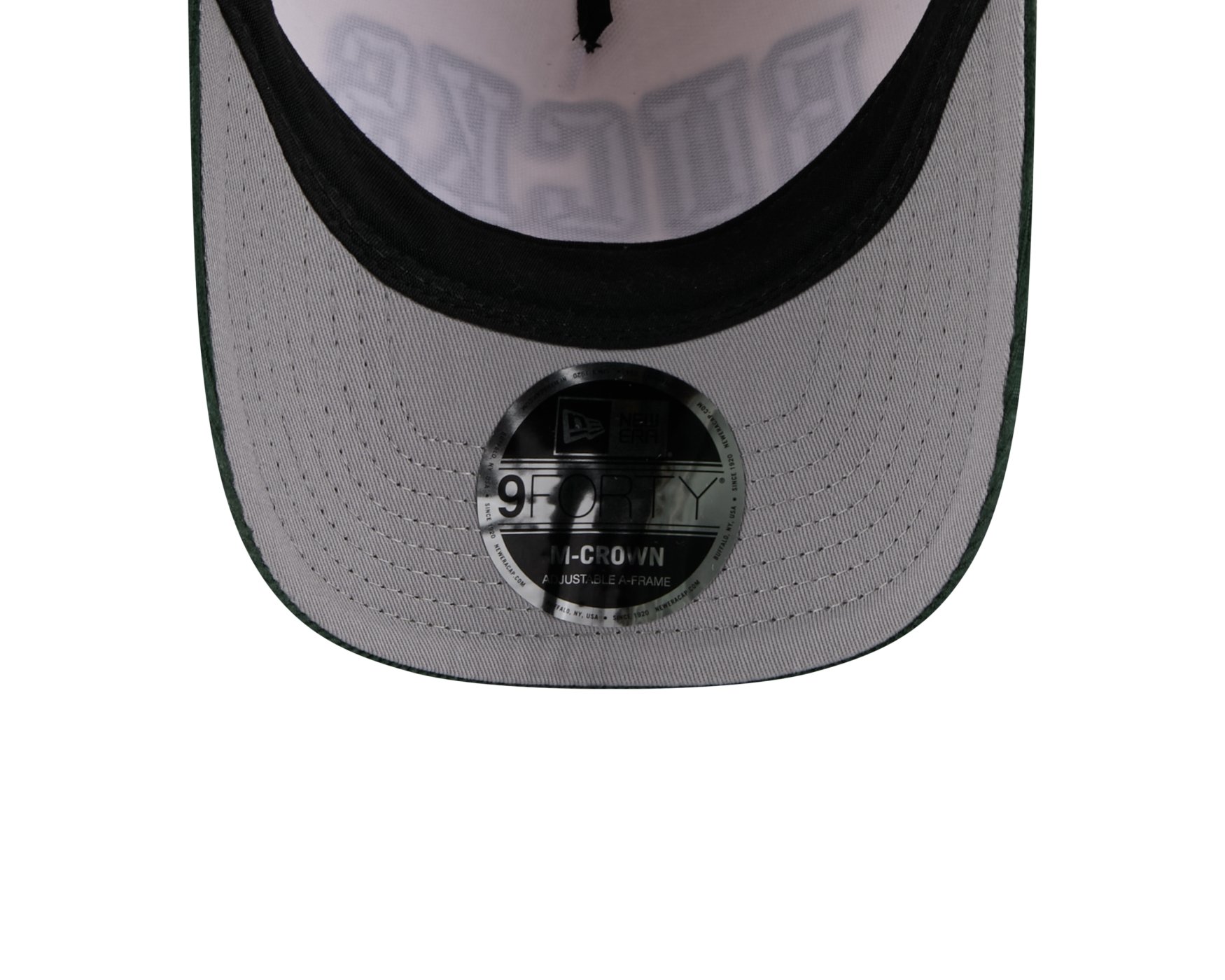 Bone New Era 9FORTY M-CROWN A-FRAME Milwaukee Bucks NBA Verde Bege/Verde 5