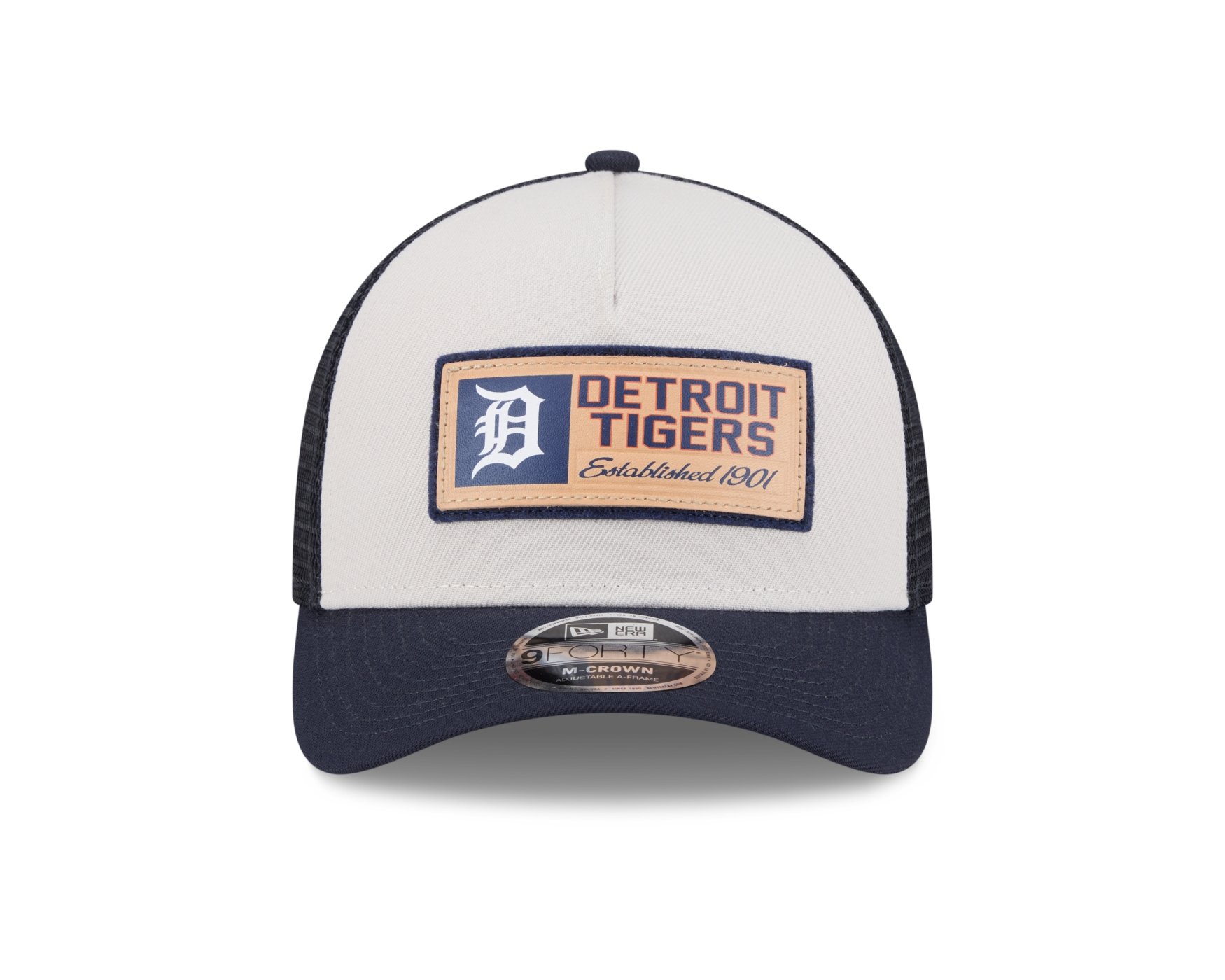 Bone New Era 9FORTY M-CROWN Detroit Tigers MLB Marinho Marinho 2