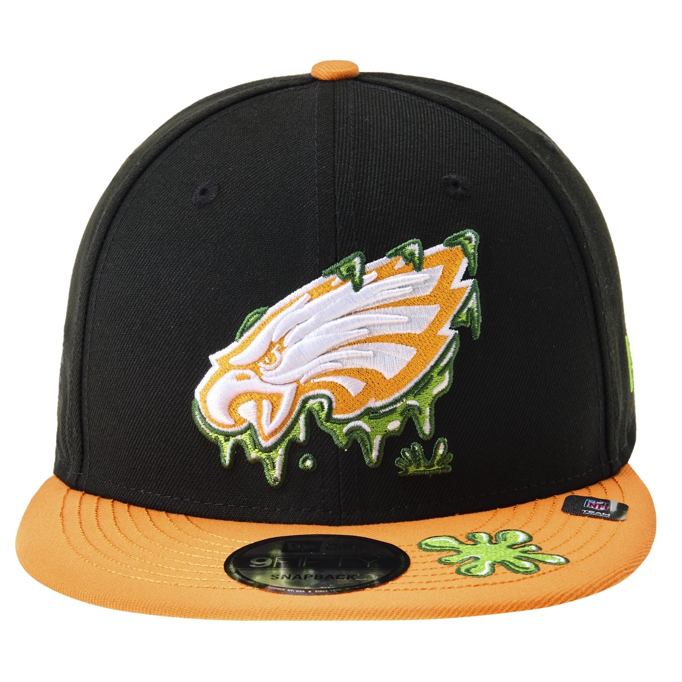 Bone New Era 9FIFITY SNAPBACK Philadelphia Eagles NFL Preto Preto 2