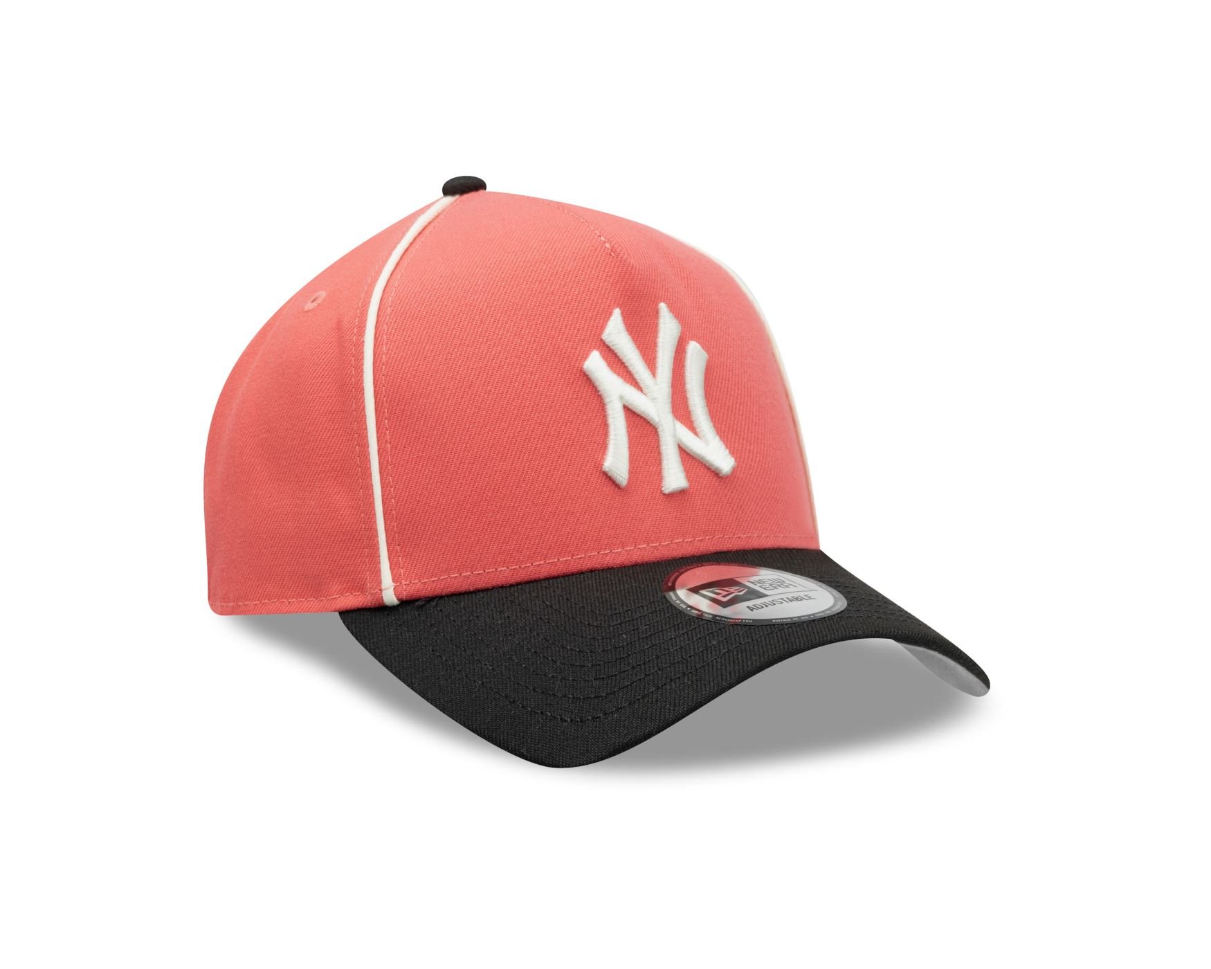 Bone New Era 9FORTY A-FRAME SNAPBACK New York Yankees MLB Off White Rosa/Preto 3