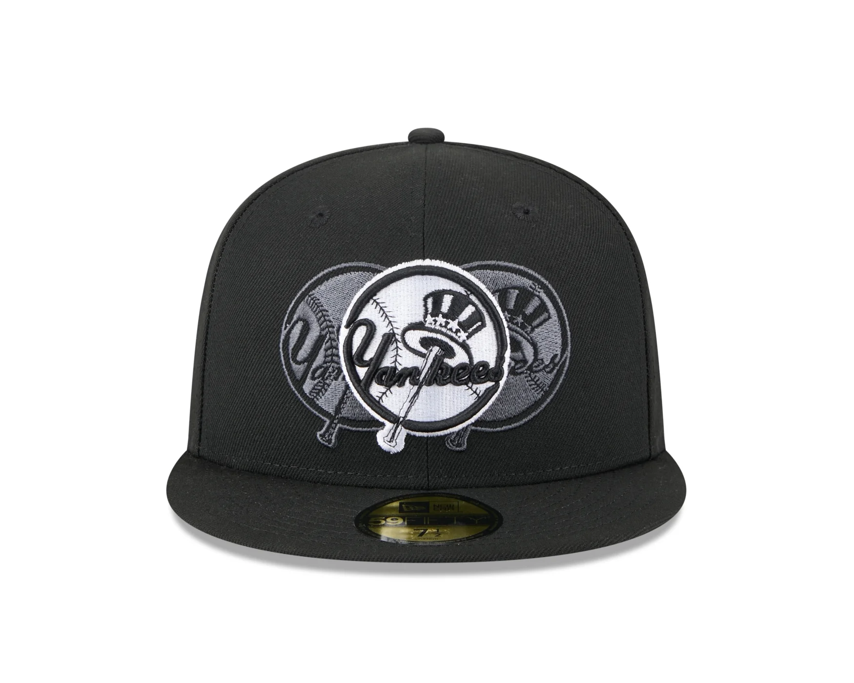 Bone New Era 59FIFTY New York Yankees MLB Preto Preto 2