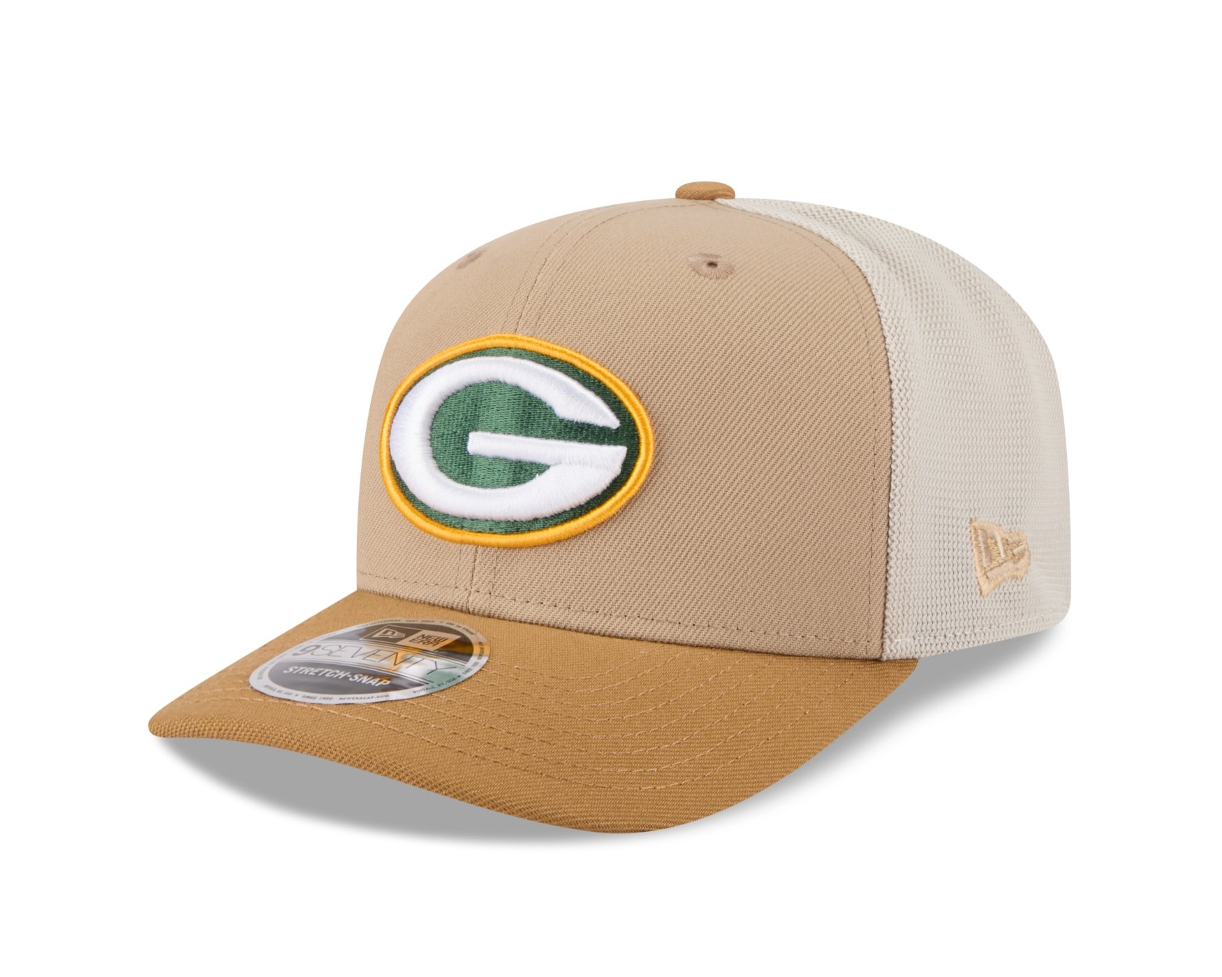 Bone New Era 9SEVENTY STRETCH SNAP Green Bay Packers NFL Bege