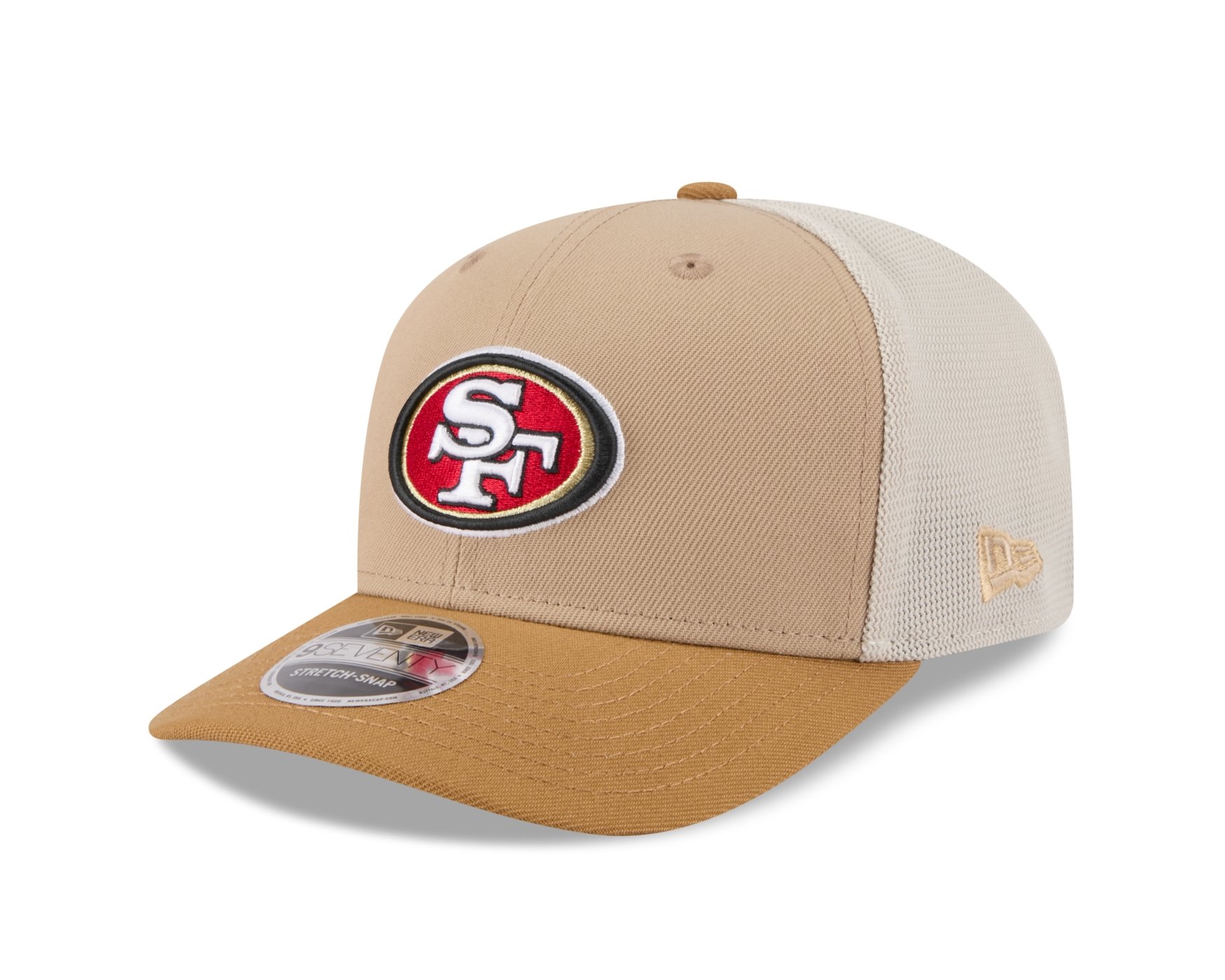 Bone New Era 9SEVENTY STRETCH SNAP San Francisco 49ers NFL Bege