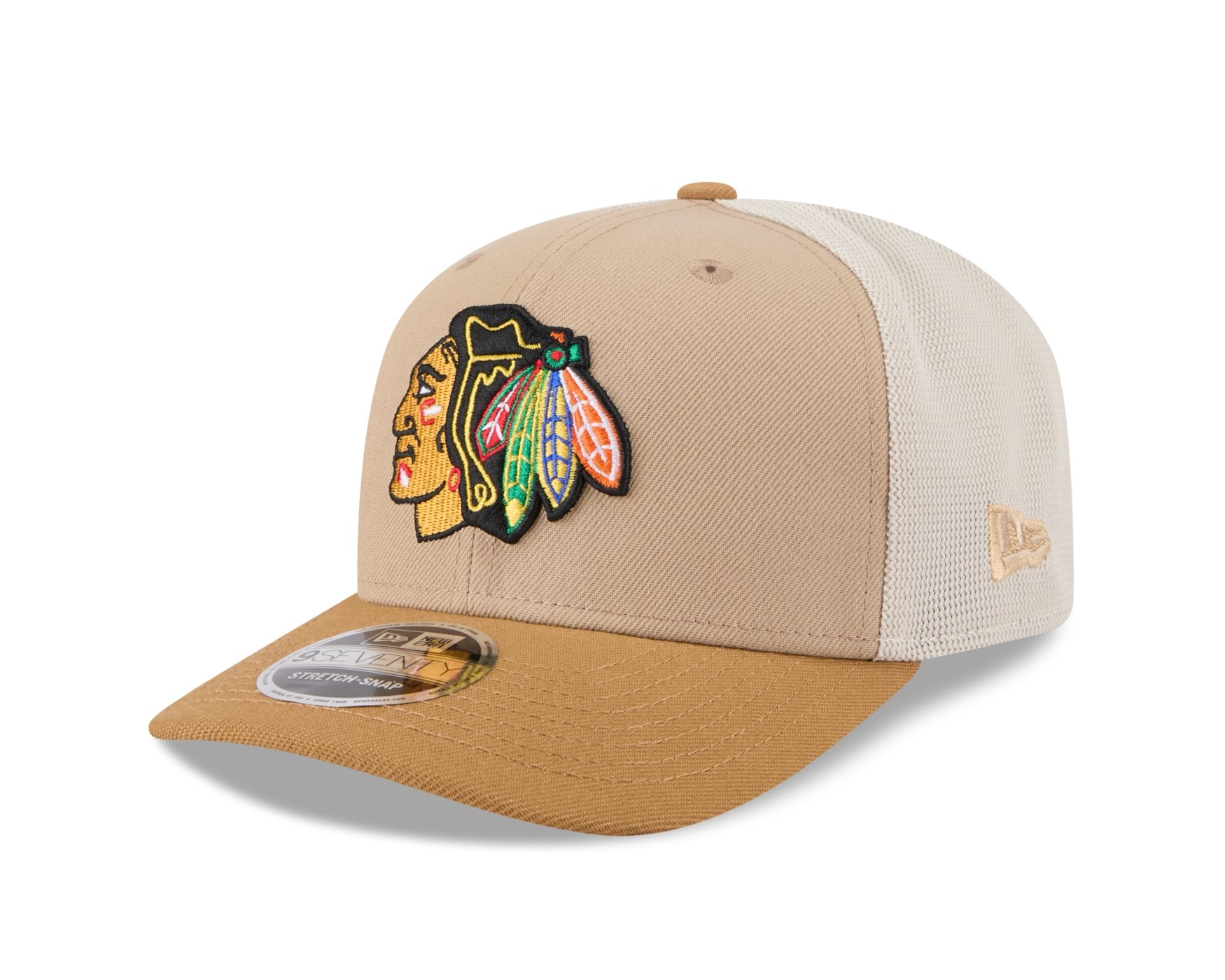 Bone New Era 9SEVENTY STRETCH SNAP Chicago Blackhawks NHL Bege Bege 1
