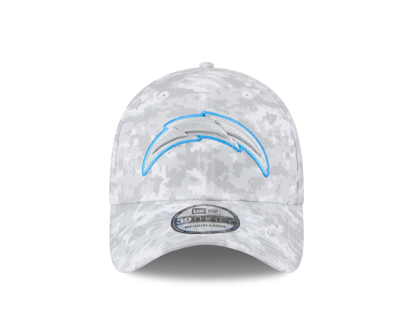 Bone New Era 39THIRTY Los Angeles Chargers NFL Salute Service 2025 Militar Militar 2