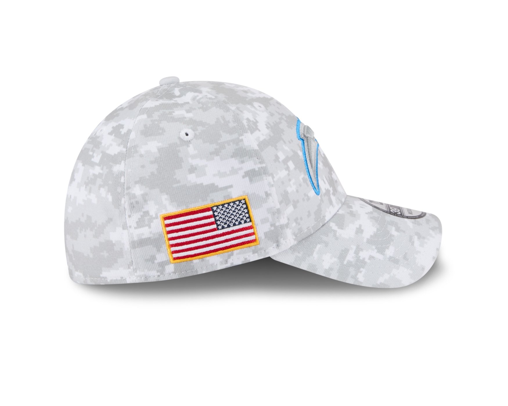 Bone New Era 39THIRTY Los Angeles Chargers NFL Salute Service 2025 Militar Militar 5