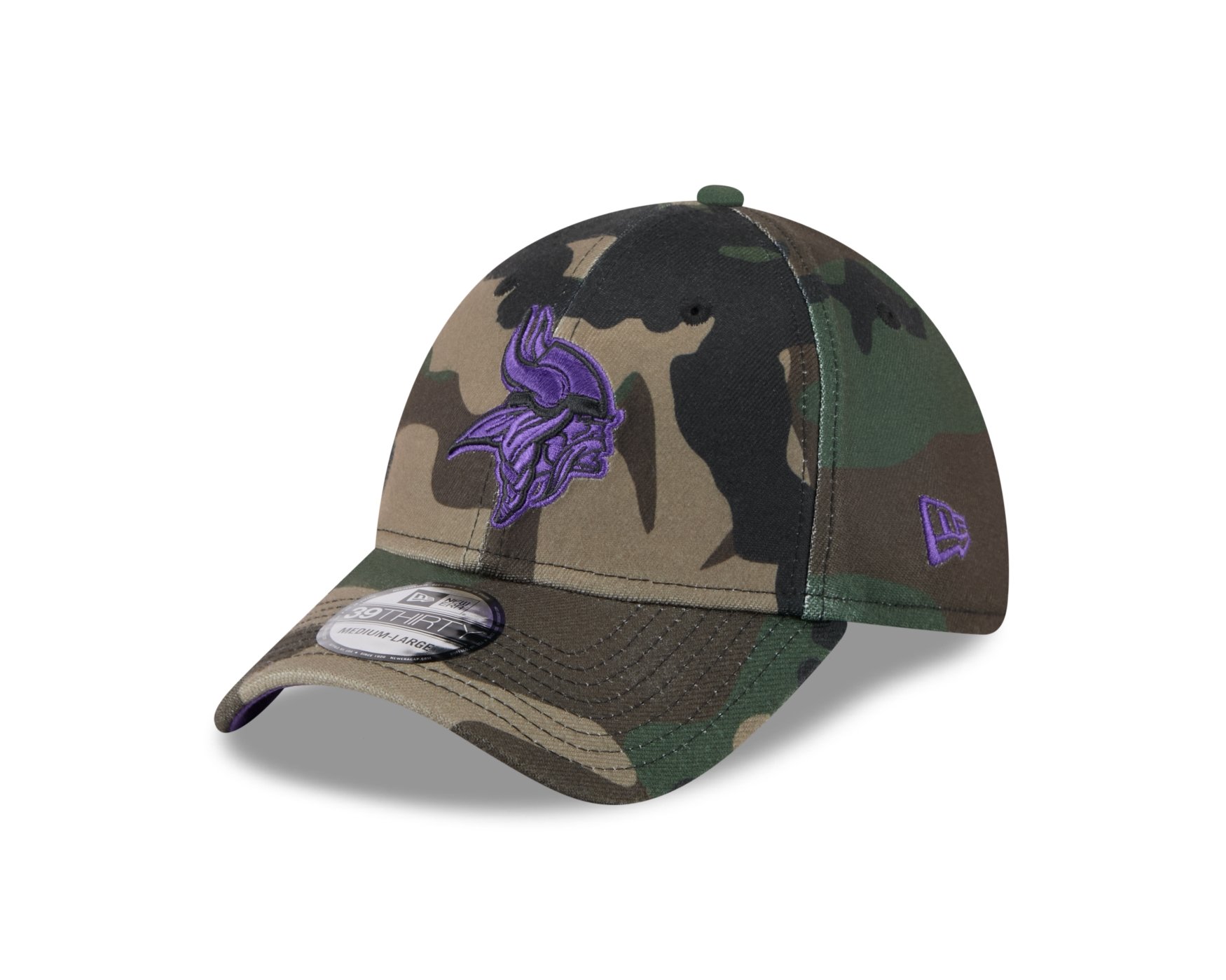 Bone New Era 39THIRTY Minnesota Vikings NFL Salute Service 2025 Militar